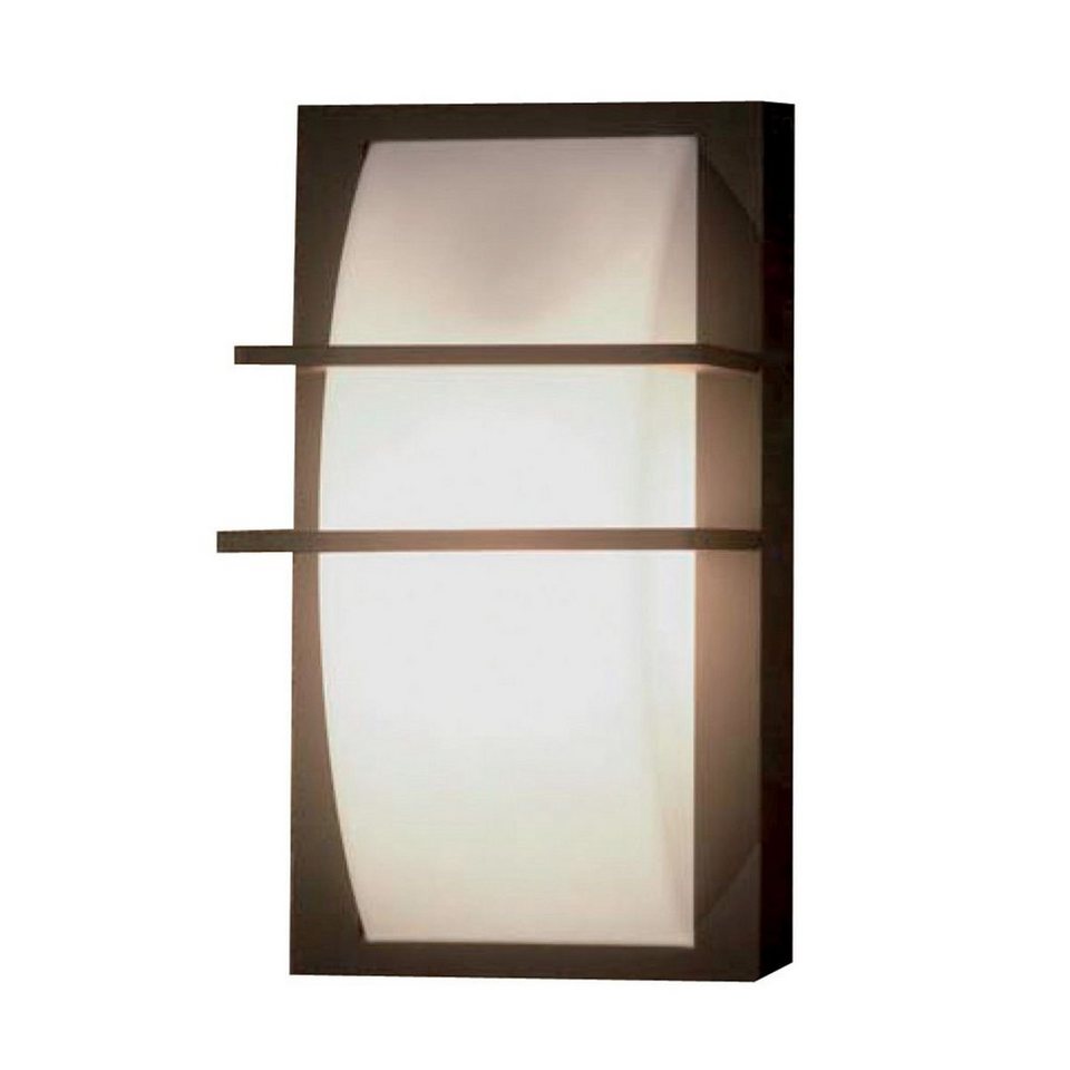 Licht-Erlebnisse Außen-Wandleuchte MIAVALUR, ohne Leuchtmittel, Außenlampe  Wand IP65 Aluminium Grau E27 Modern Wandlampe außen Hof
