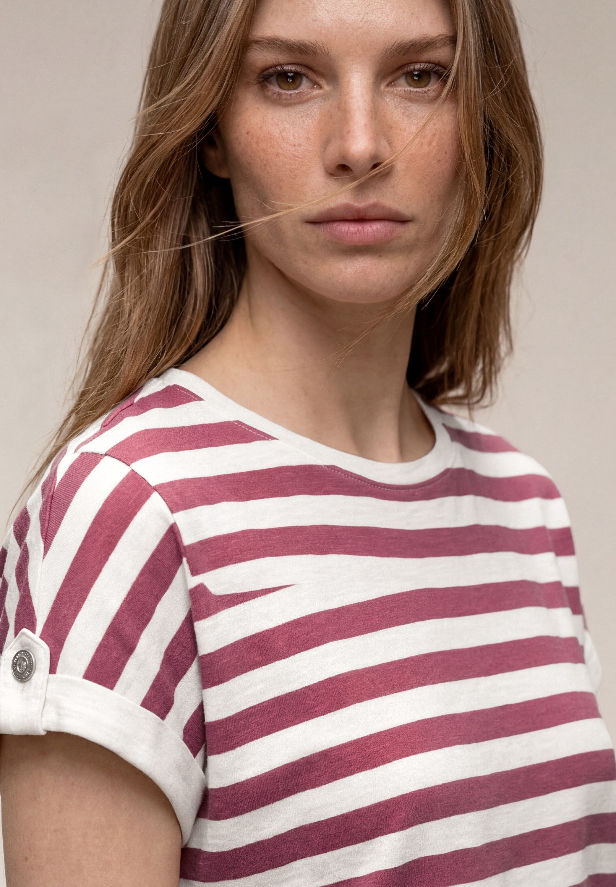 STREET ONE Shirttop Sommershirt im Streifen-Design