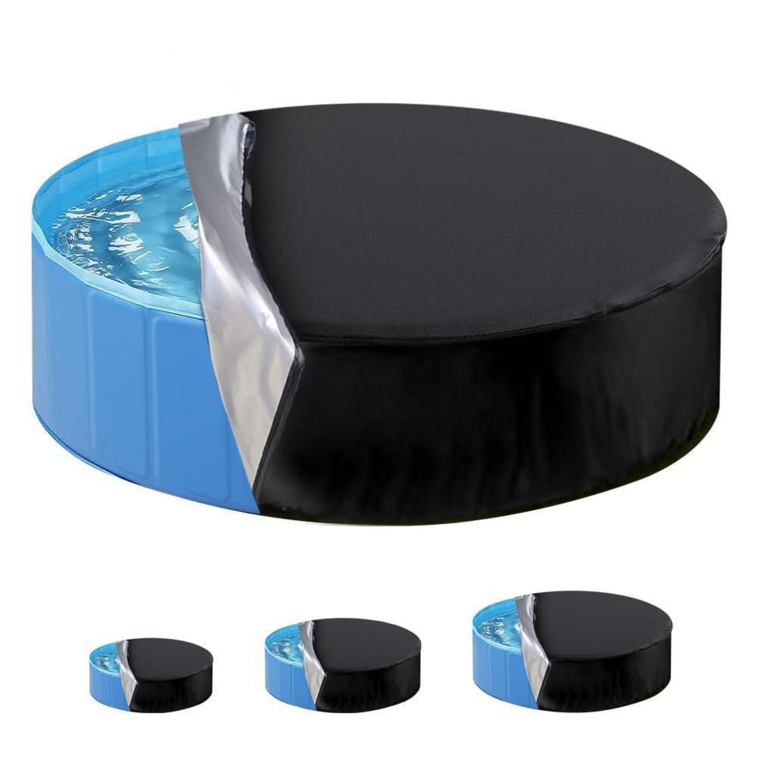 LuxusKollektion Pool-Abdeckplane Poolabdeckung Rund 120x20cm Kordelzug (1-St)