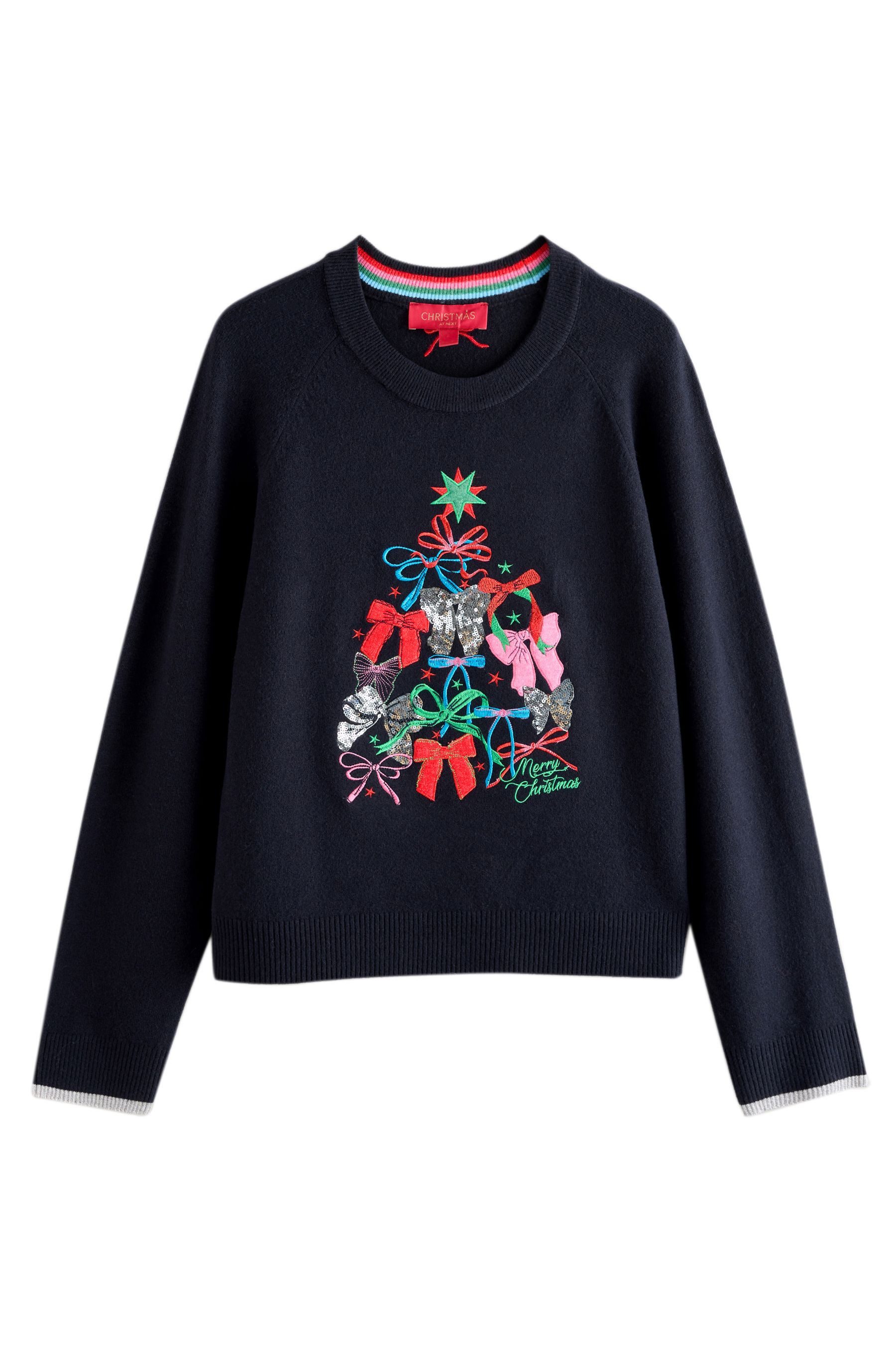 Next Strickpullover Langärmeliger Weihnachtspullover, Kurzgröße (1-tlg) günstig online kaufen