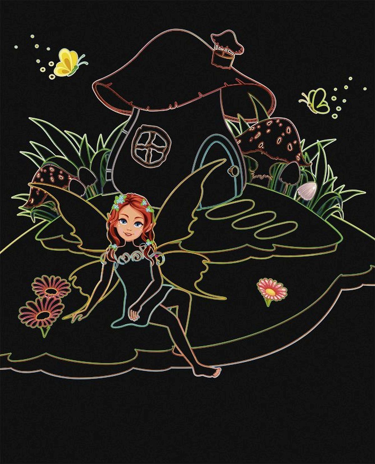 Ursus - Ludwig Bähr Bastelfilz Mein magisches Kratzelbuch 'Feen & Prinzessinnen'