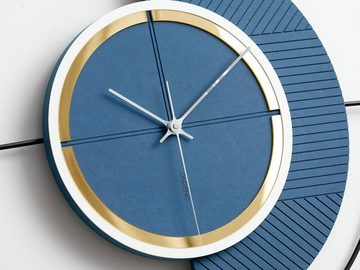 ONZENO Wanduhr THE PASSENGER. 54.5x50x1.4 cm (handgefertigte Design-Uhr)