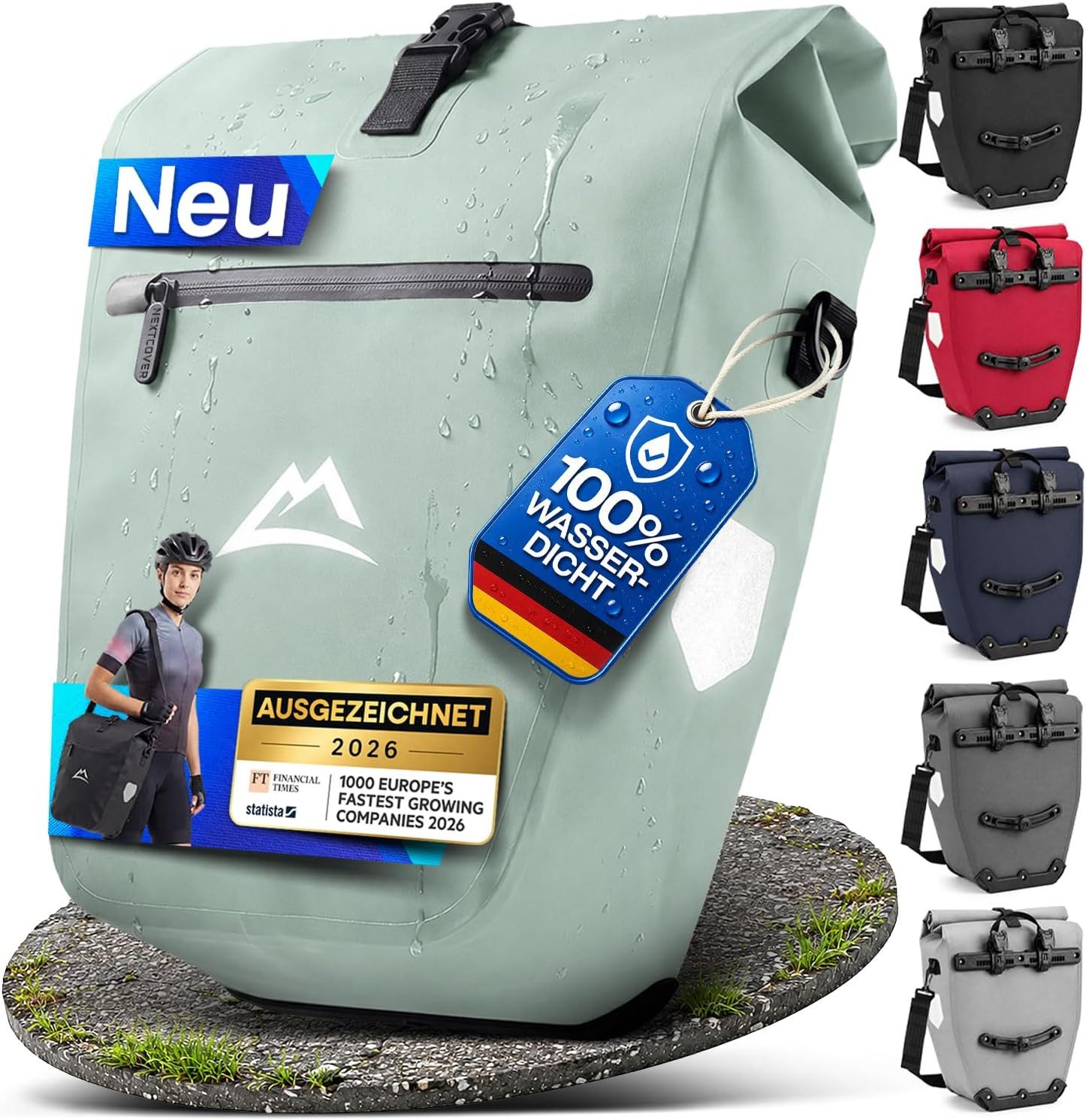 Fahrradtasche Nextcover® Fahrradtasche für Gepäckträger