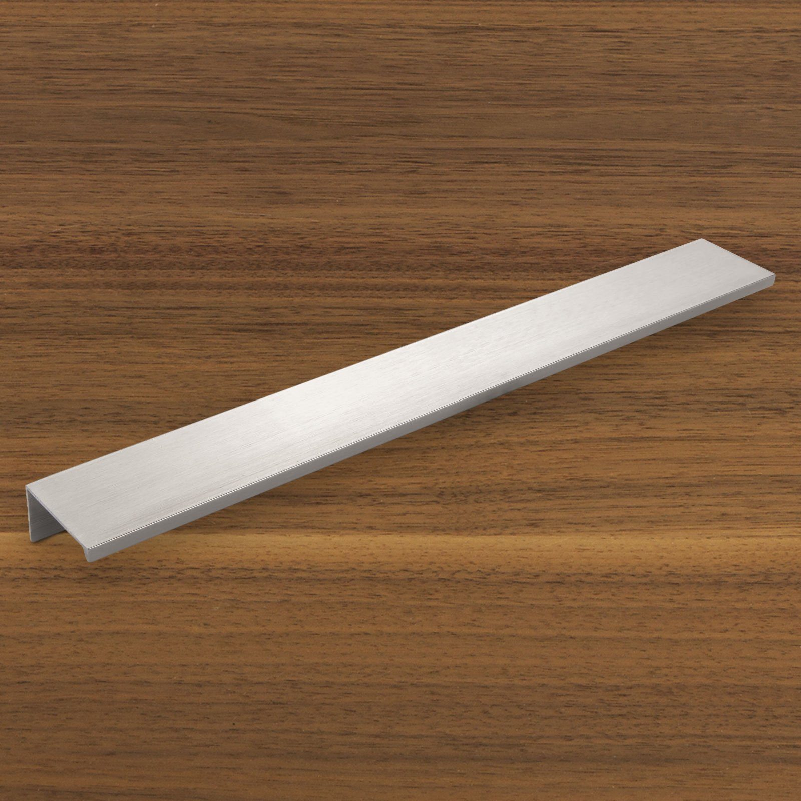 SO-TECH® Möbelgriff SEARL, Aluminium, schwarz oder Edelstahloptik, 280 mm, Edelstahloptik gebürstet