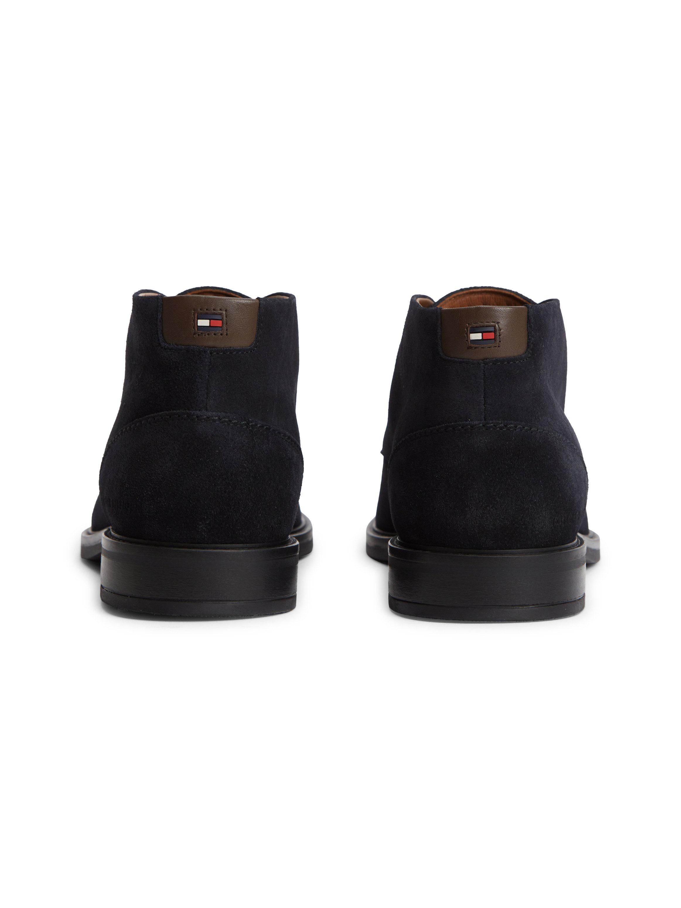 Tommy Hilfiger CORPORATE DRESSY SUEDE LACE BOOT Schnürstiefelette Boots mit Kontrastbesatz an der Ferse