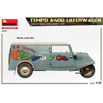 MiniArt Modellbausatz 550038049 - Modellbausatz,1:35 Tempo A400 Lieferwagen...