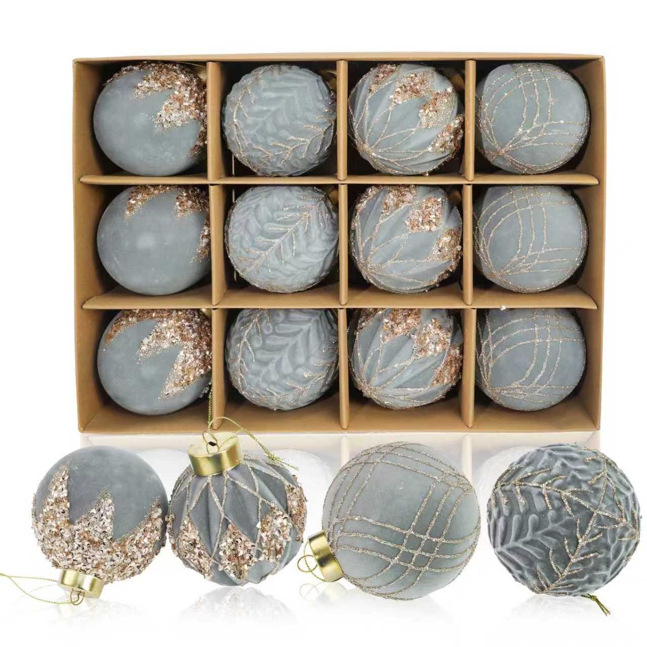 M&W DAS DESIGN Weihnachtsbaumkugel Christbaumschmuck Mini Outdoor Weihnachten 8CM