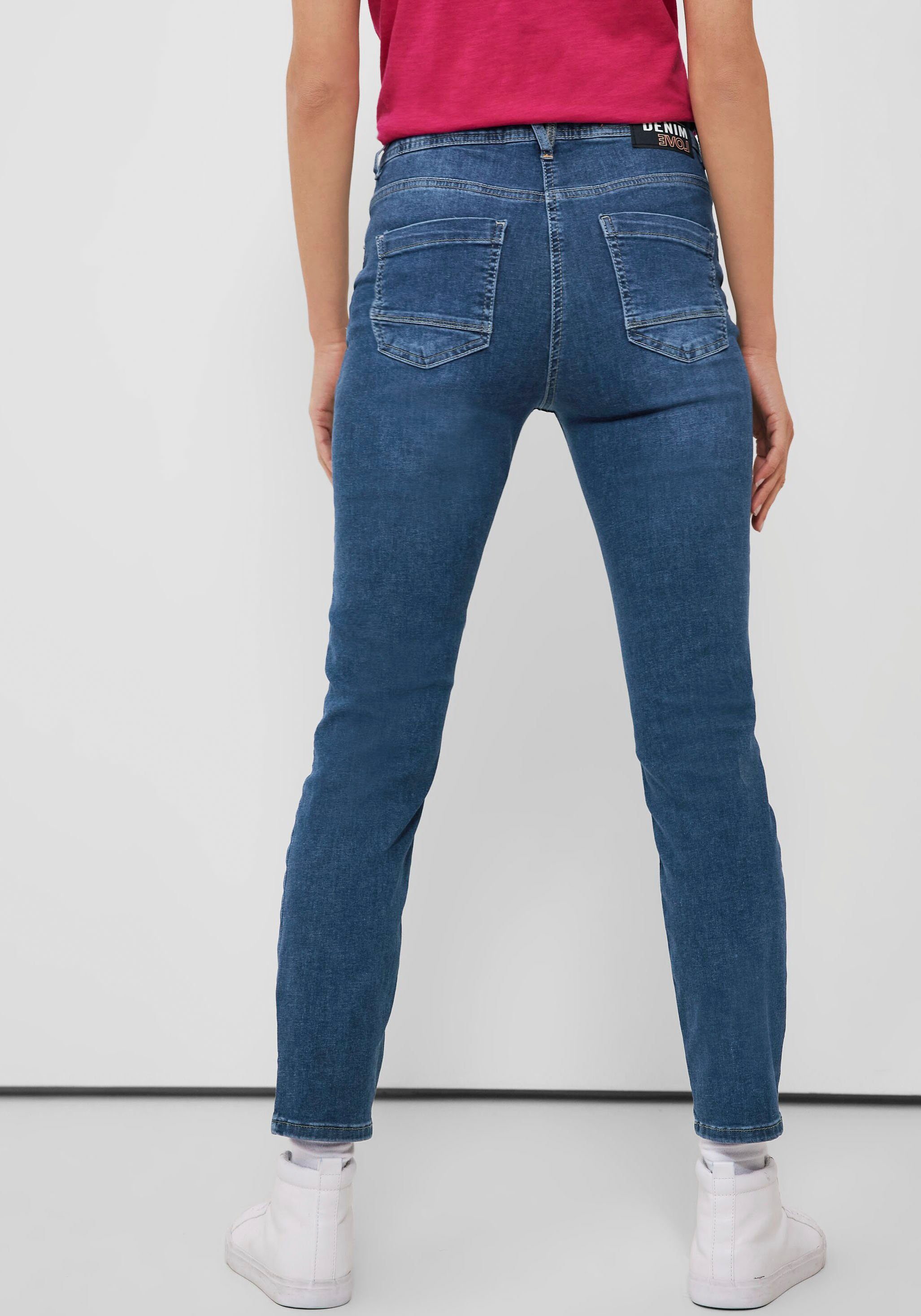 Cecil knöchellanger Toronto in Ausführung Slim-fit-Jeans Style