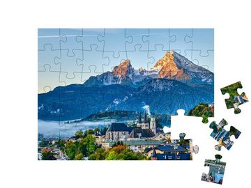 puzzleYOU Puzzle Watzmann und die Stadt Berchtesgaden, 48 Puzzleteile, puzzleYOU-Kollektionen Europa, Watzmann, 500 Teile, 2000 Teile