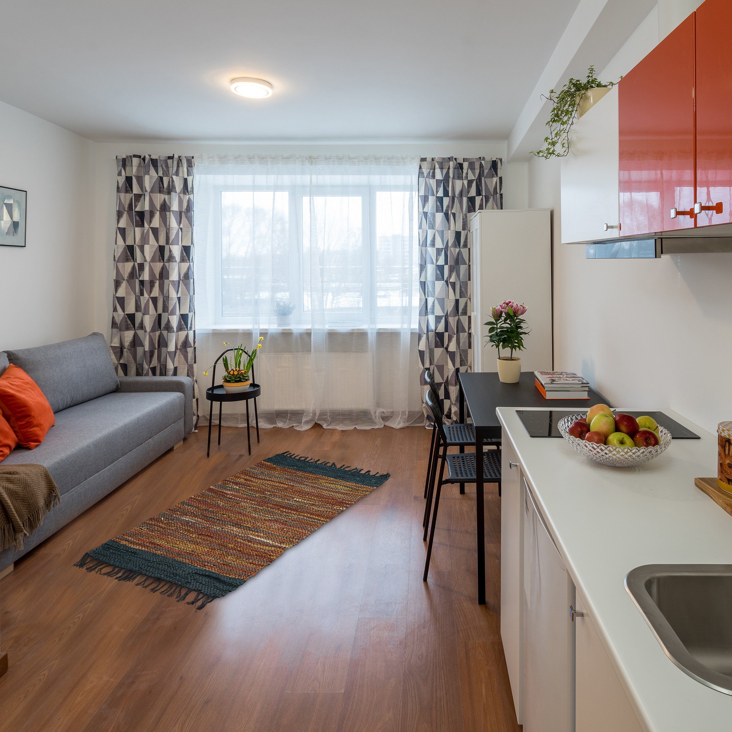 relaxdays Läufer Flickenteppich aus Leder & Baumwolle, Höhe: 5 mm, braun günstig online kaufen