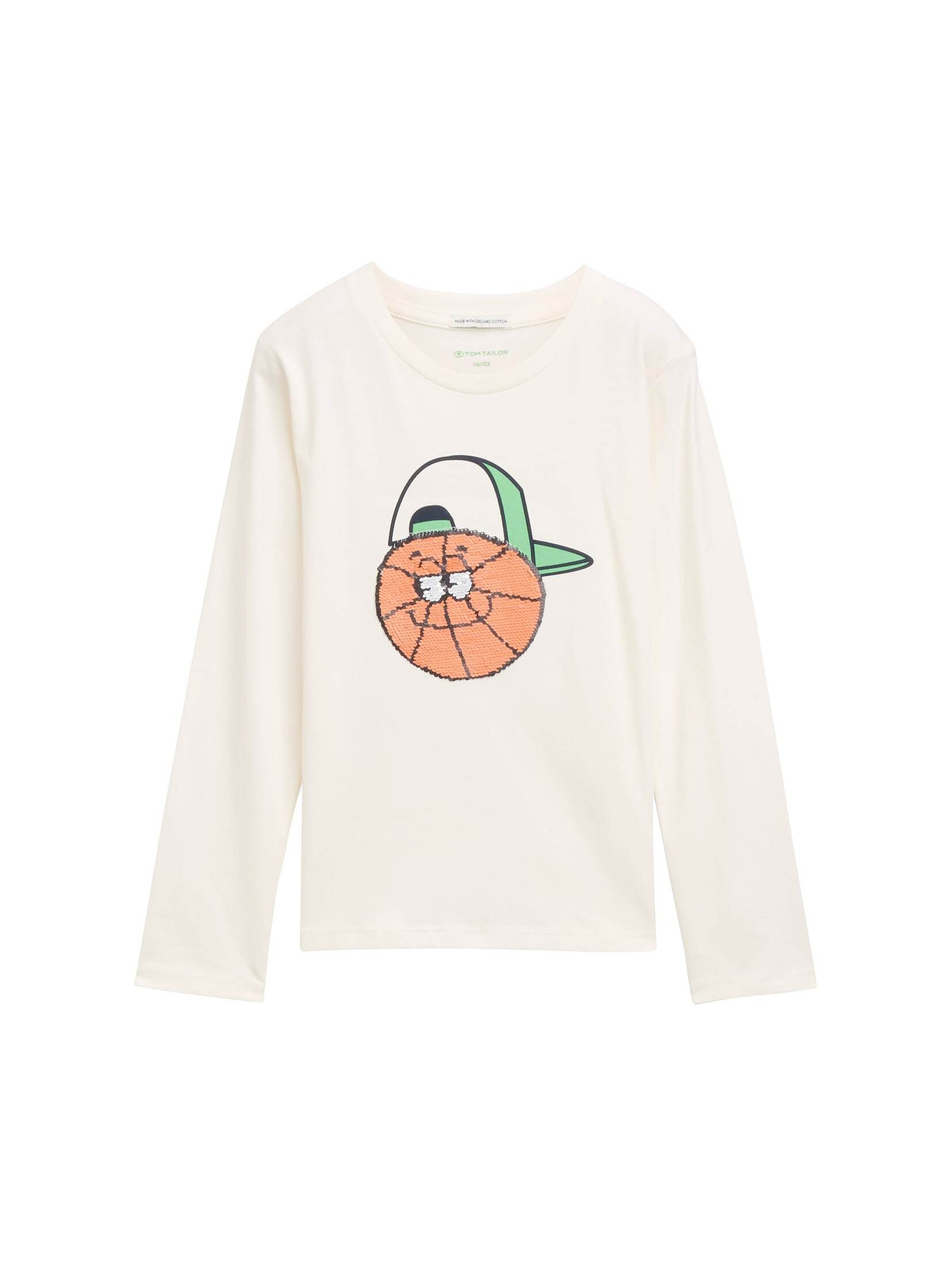Langarmshirt Langarmshirt mit Wendepailletten