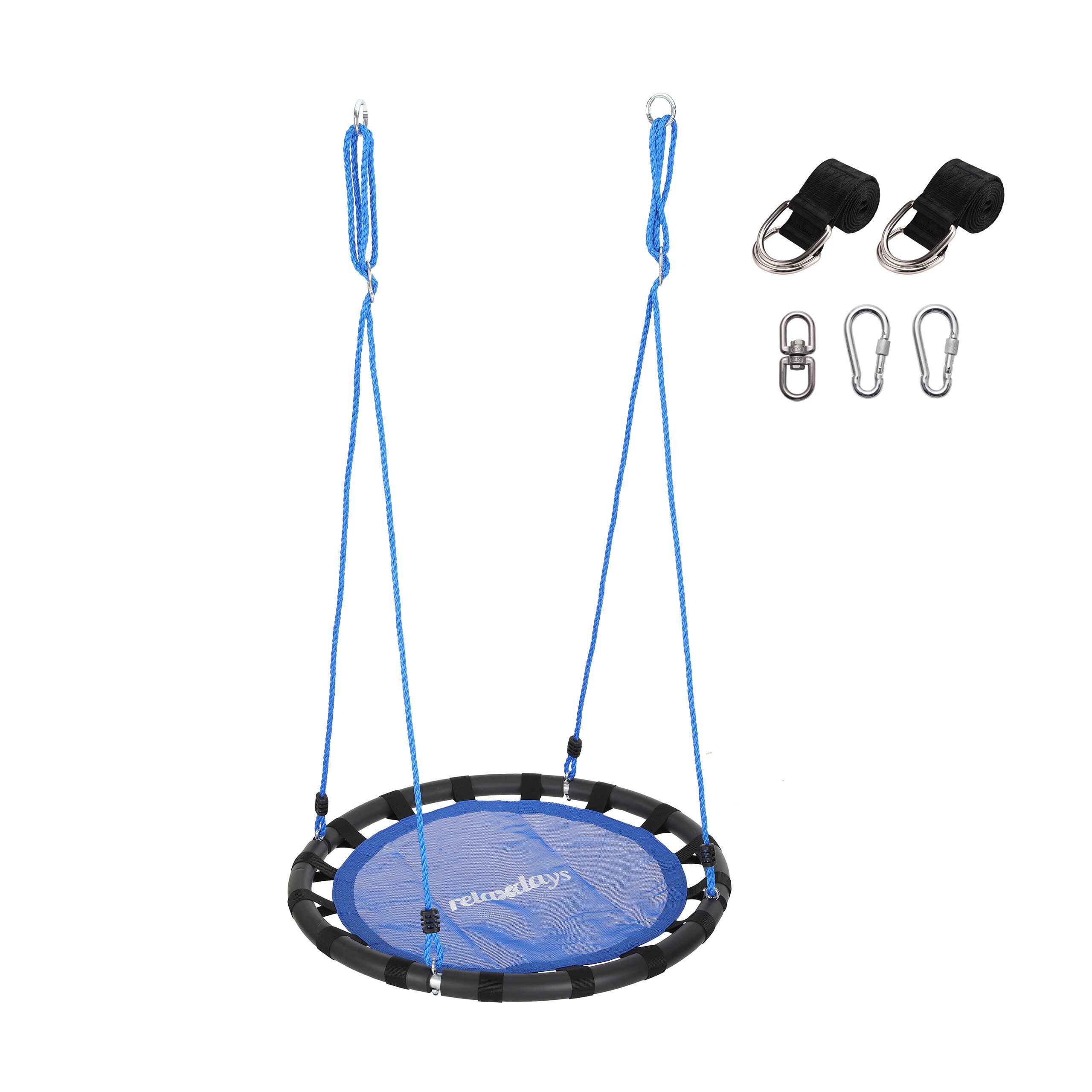 relaxdays Nestschaukel 80 cm, blau