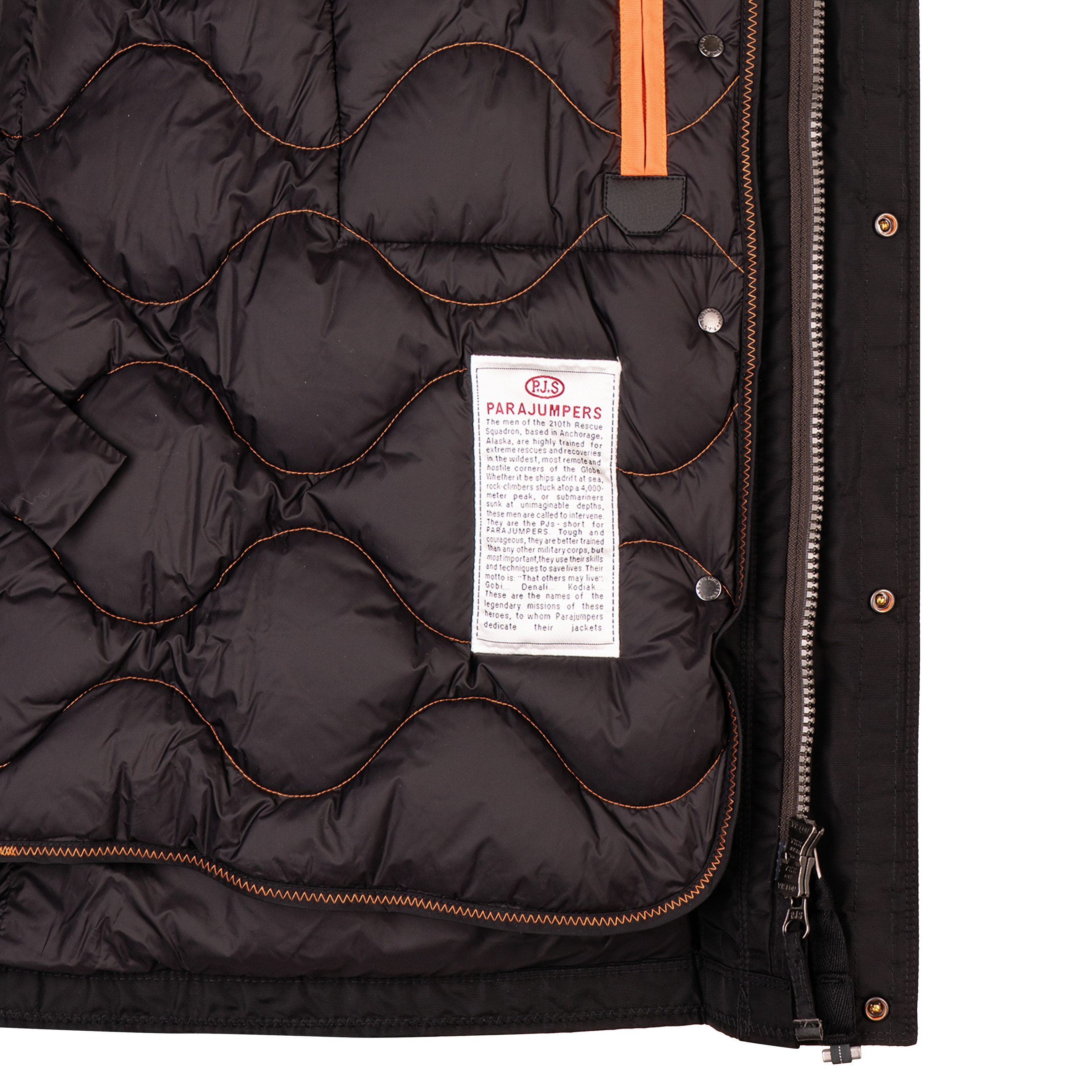 Parajumpers Daunenjacke PJS RIGHT HAND - Daunen Kapuzenjacken Herren Black Schwarz Gr. M