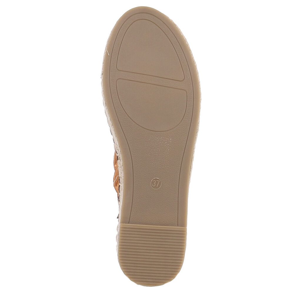 Ital-Design Damen Mules Freizeit Pantolette (88930294) Flach Pantoletten in Beige