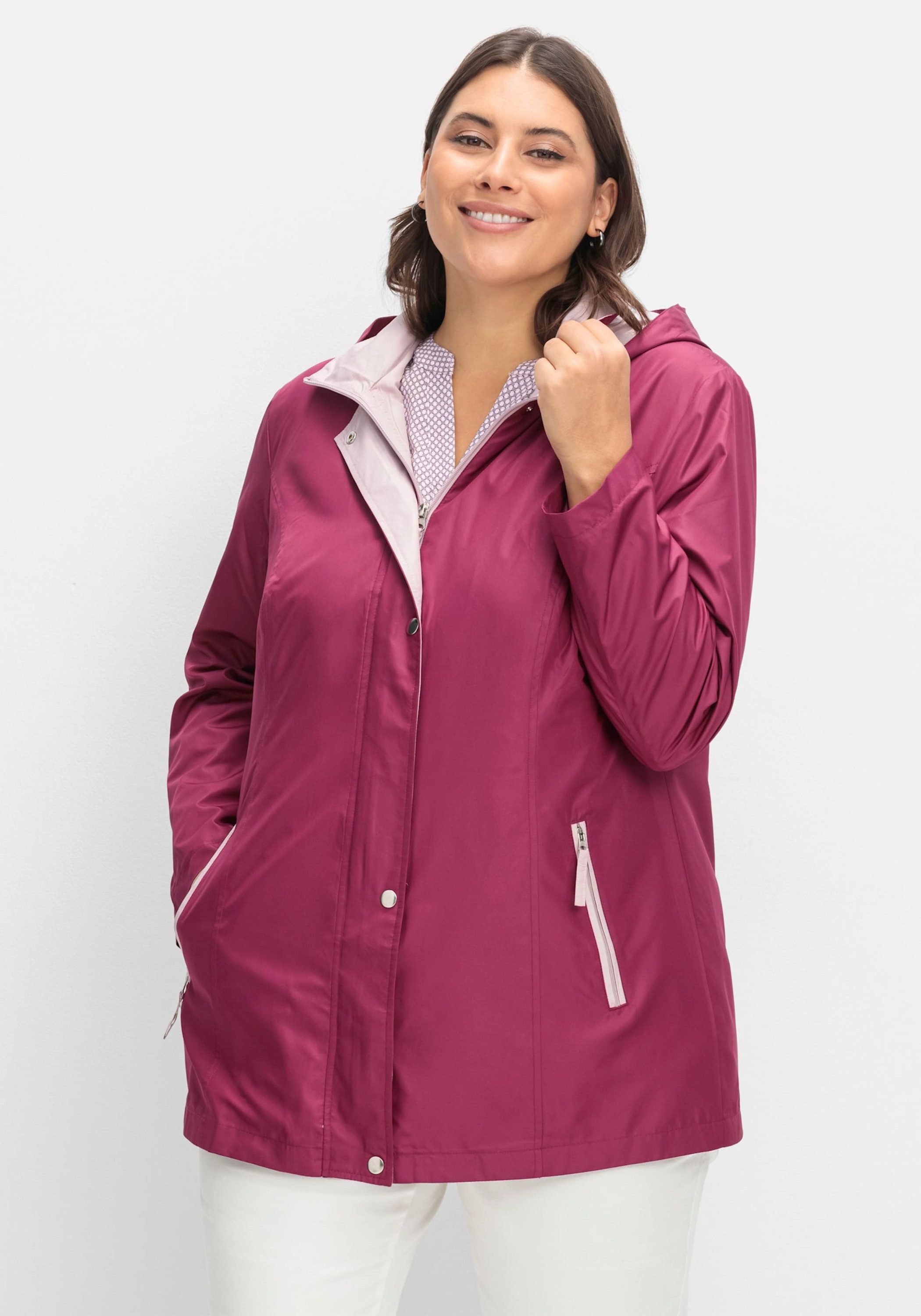 Sieh an! Allwetterjacke Jacke Langarm mit Kontrastpartien günstig online kaufen