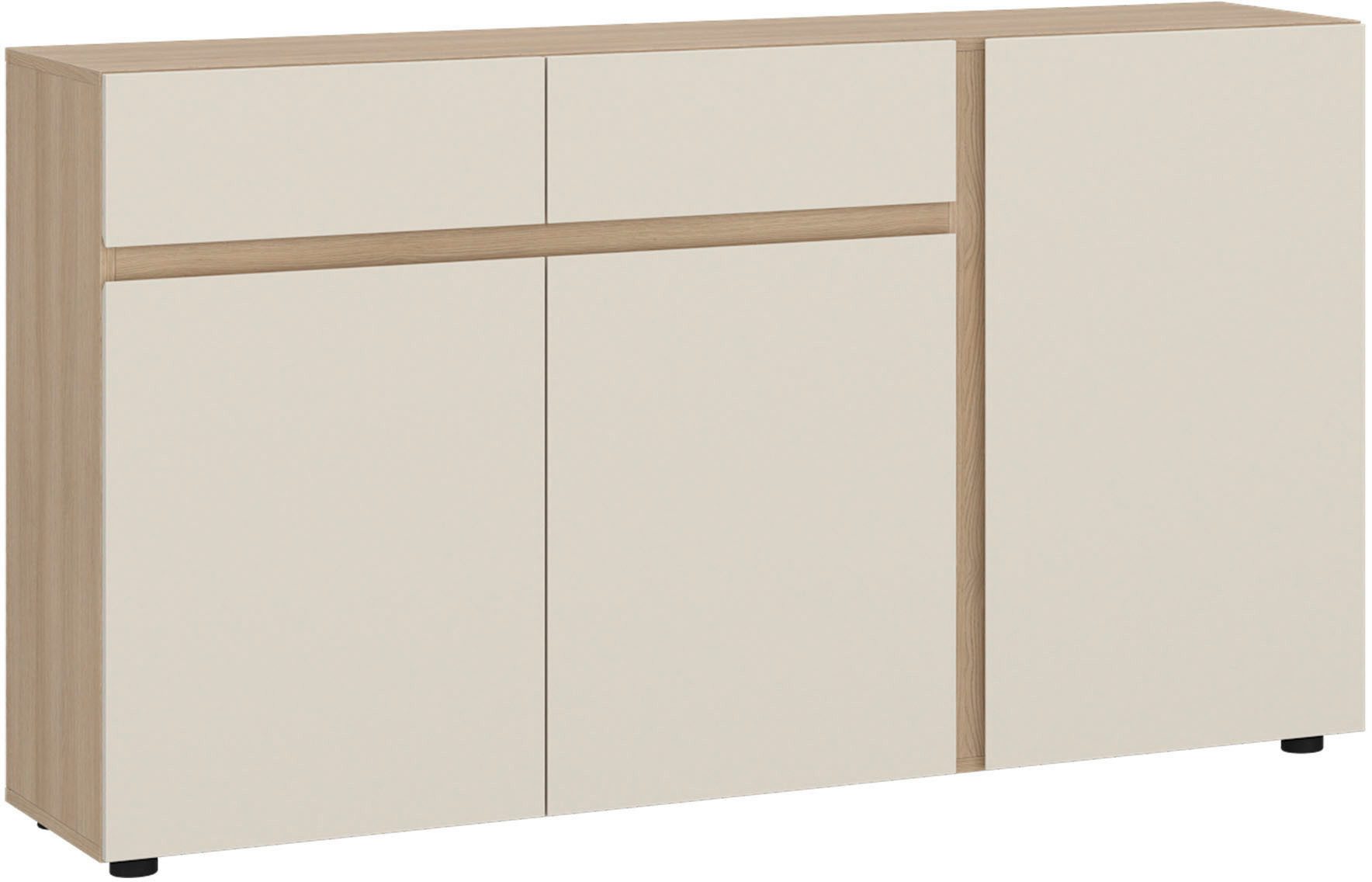 Home affaire Sideboard TAVERA, Sideboard Breite 149 cm, modern, grifflos, viel Stauraum