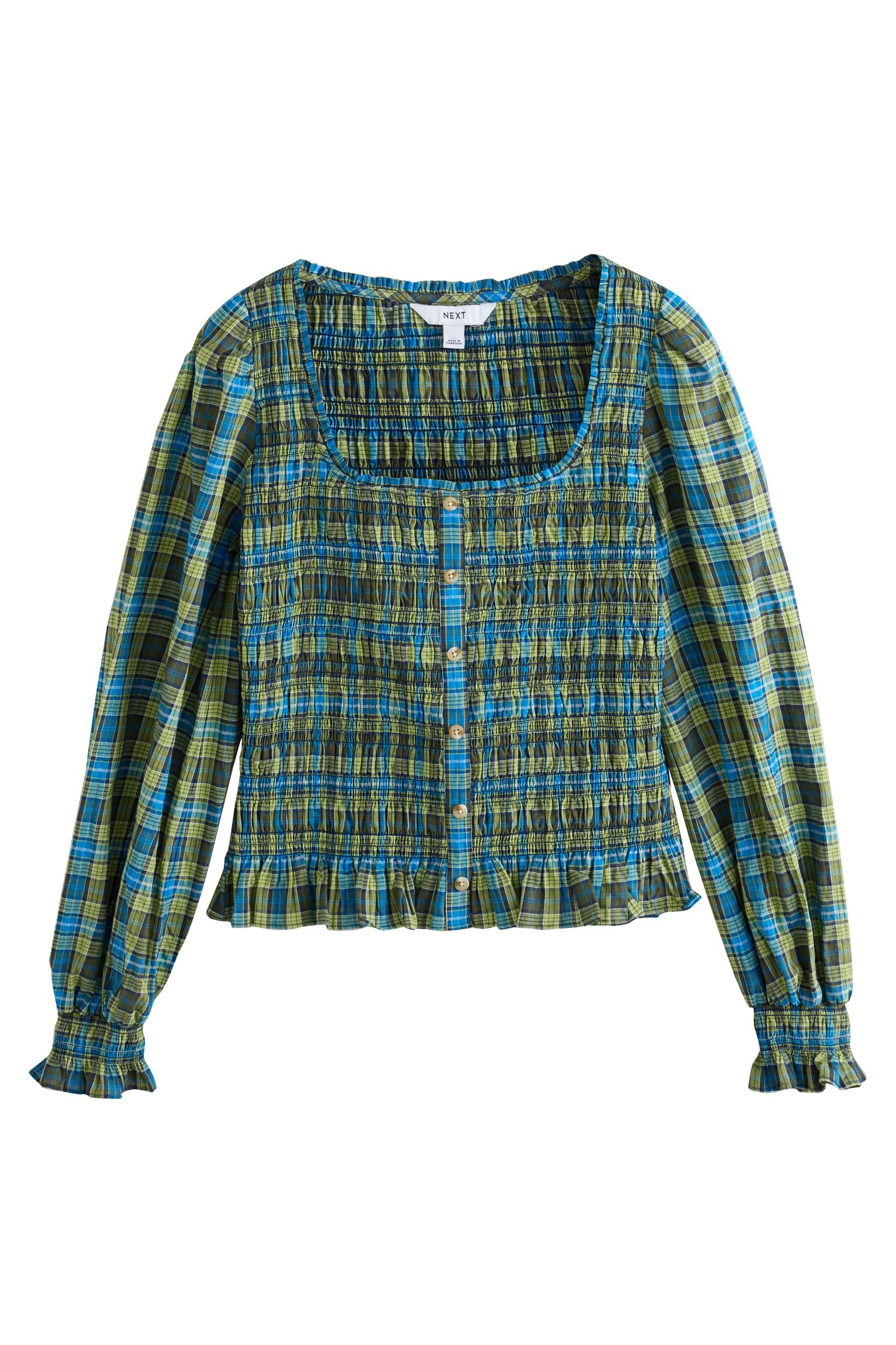 Next Blusenshirt Langärmeliges, gesmoktes Oberteil (1-tlg)