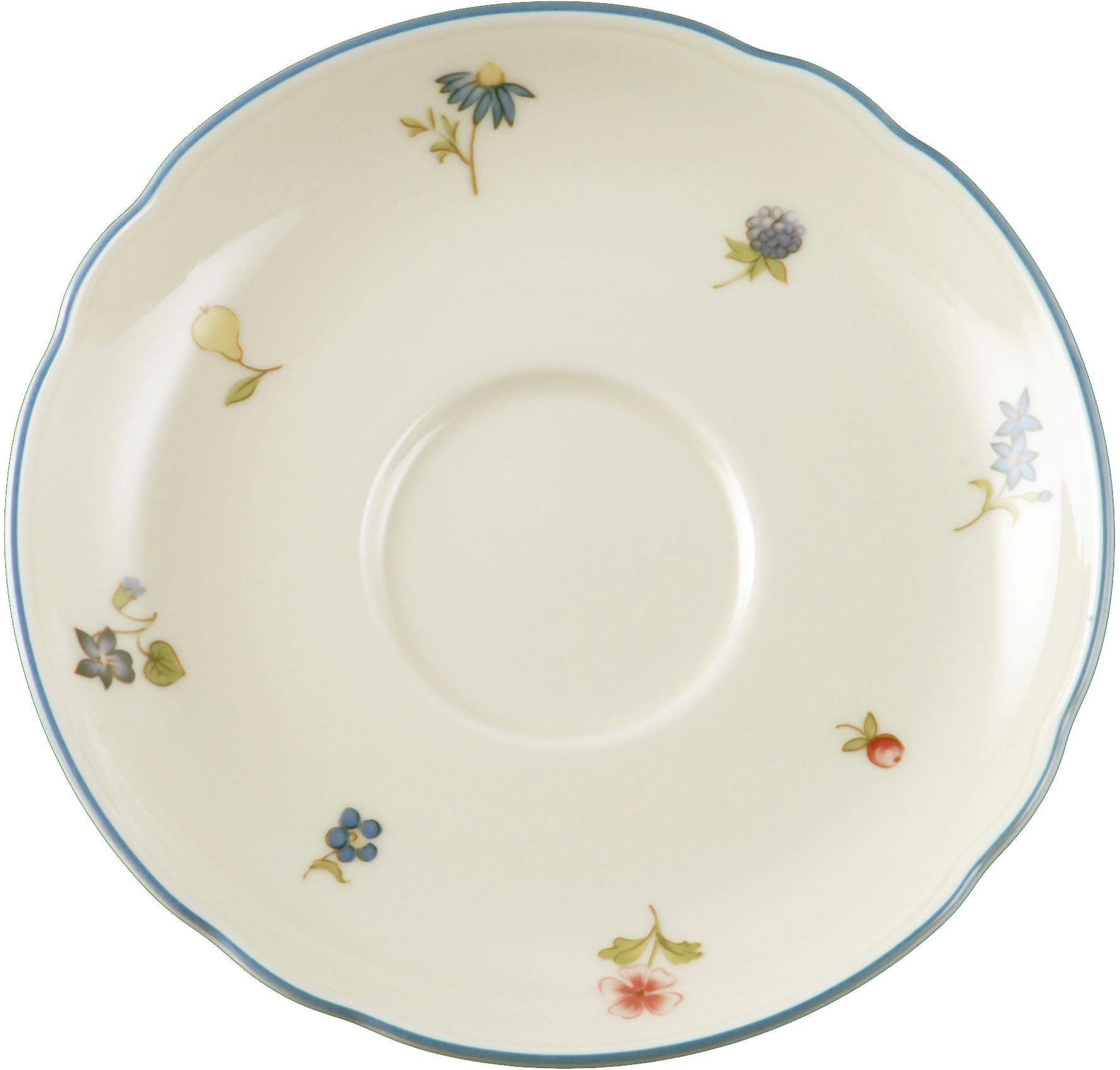 Seltmann Weiden Kombiservice Geschirr-Set, Service Marie-Luise Streublume (30-tlg), 6 Personen, Porzellan, Teller, Tasse, Untertasse, Made in Germany, 30 Teile, – Bild 5 von 5