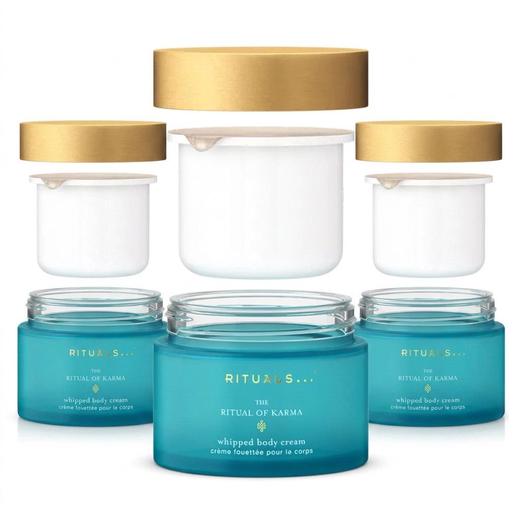 Rituals Körpercreme Rituals Karma Whipped Body Cream Refill 3er Set, 1-tlg., Vorteilspack mit drei Nachfüllungen für Körpercreme