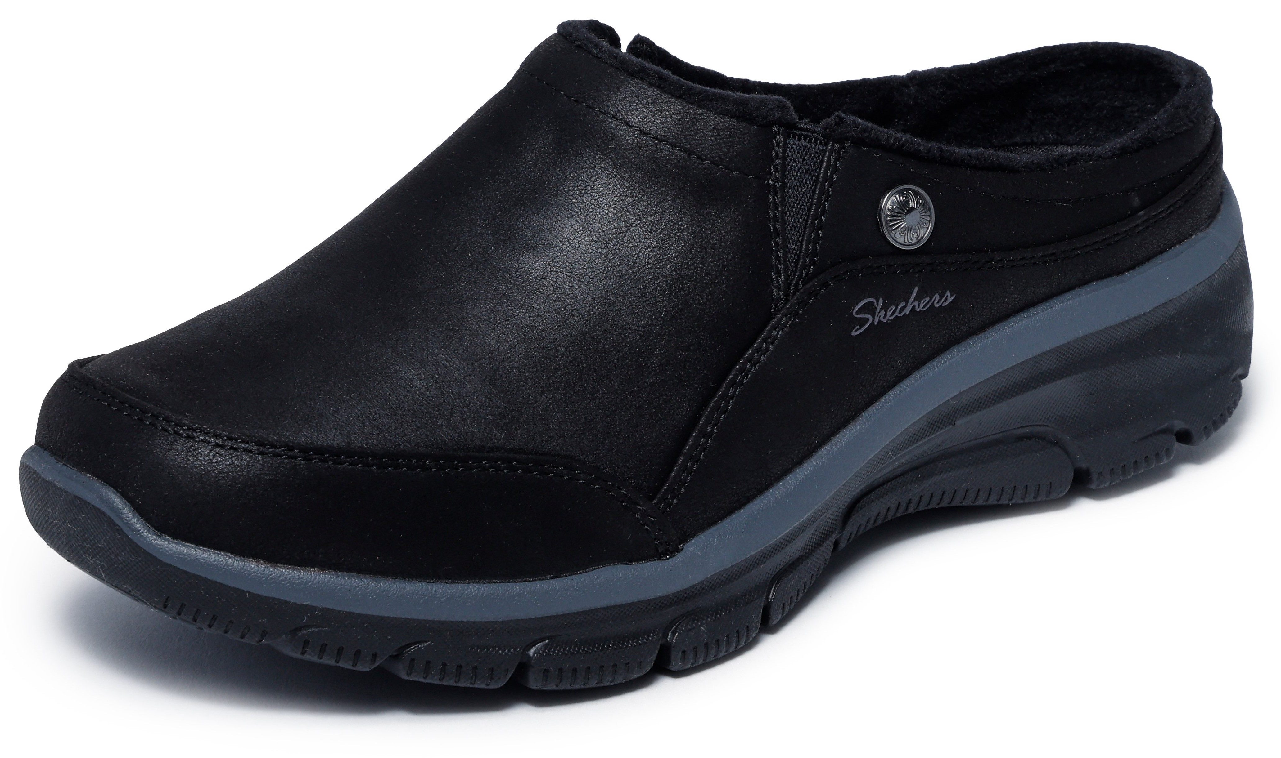 Skechers EASY GOING-LATTE 2 Clog Pantoffel, Slipper, Hausschuh mit Warmfutter