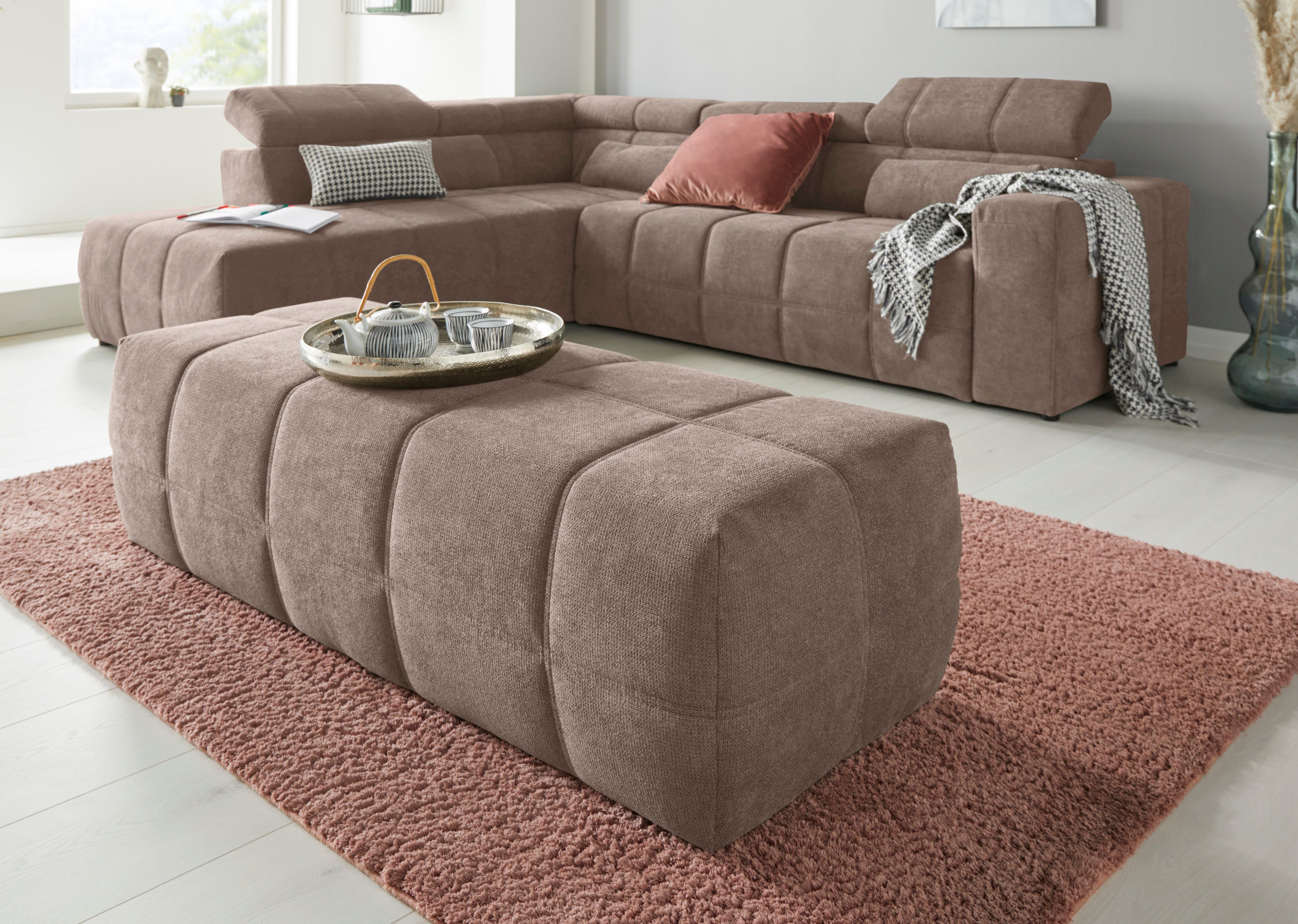 DOMO collection Hocker Brandon, große Ausführung passend zu "Brandon", auch günstig online kaufen