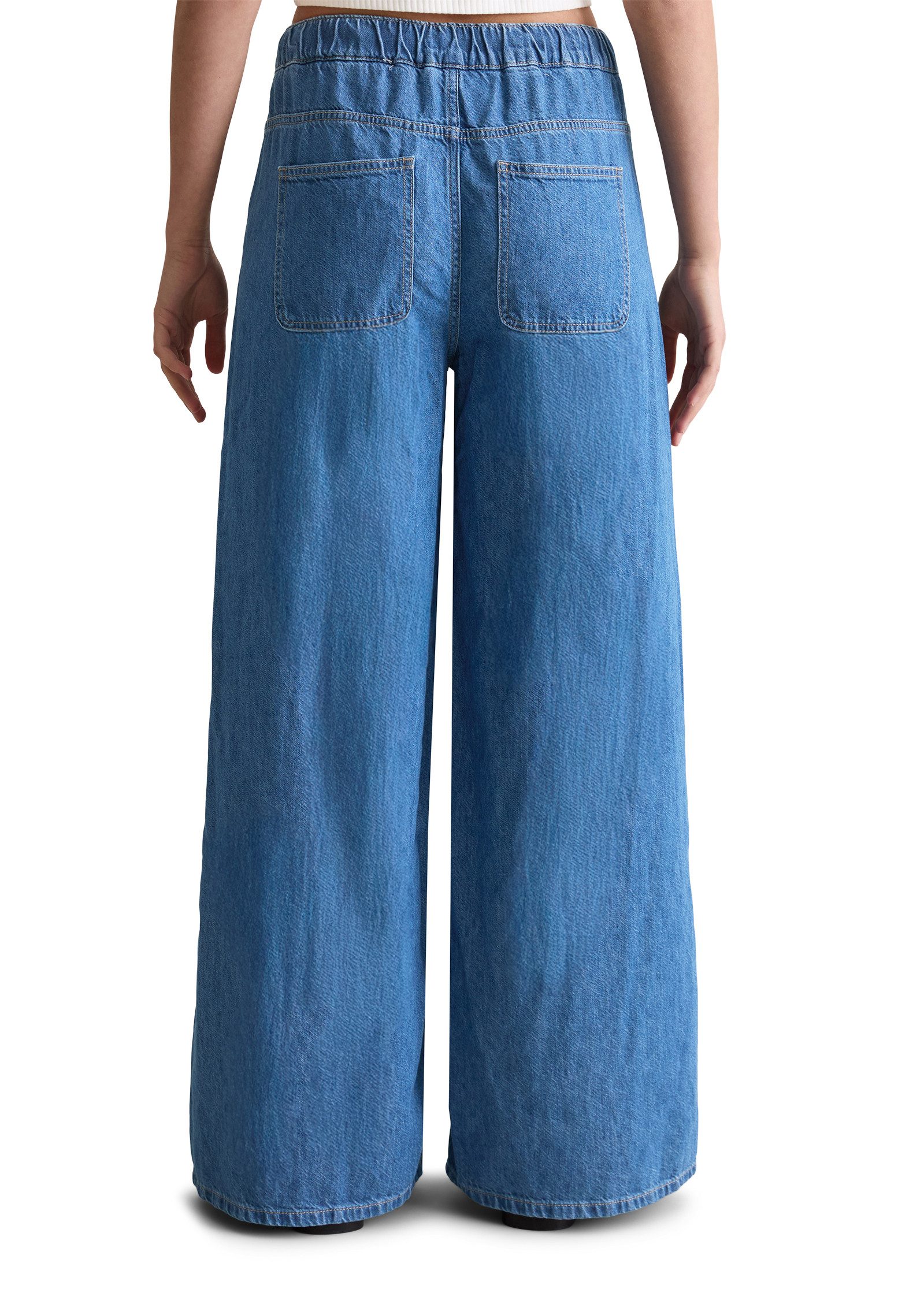 Marc O'Polo DENIM Weite Jeans High Waist, elastischen Bund mit Tunnelzug, m günstig online kaufen