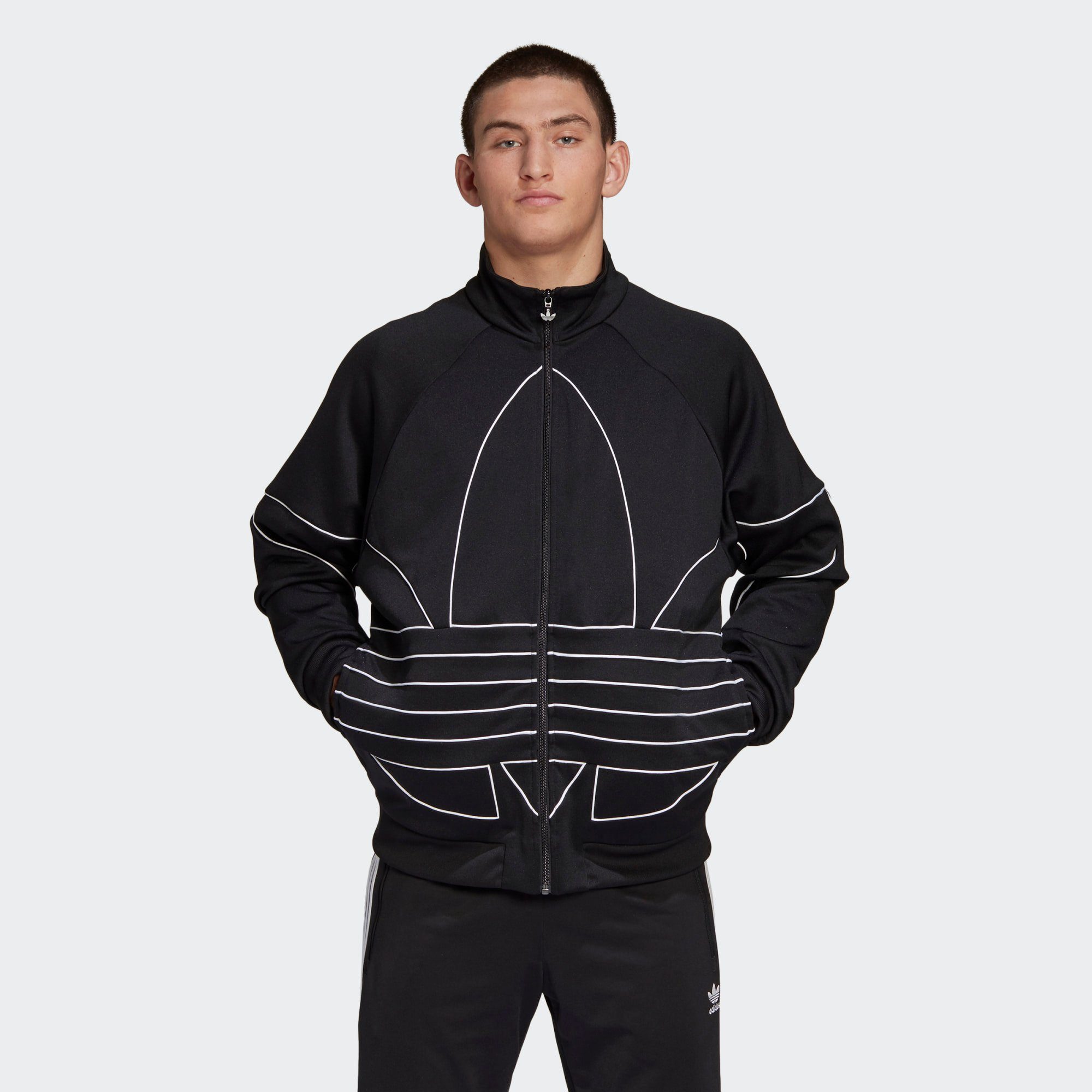 adidas Originals Sweatjacke »Big Trefoil Outline Originals adidas Originals Sweatjacke Big Trefoil Originals Jacke