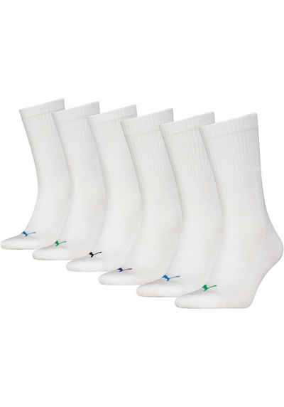 PUMA Sportsocken (6-Paar) mit Unterstützung des Fußbogens für bessere Passform und Stabilität