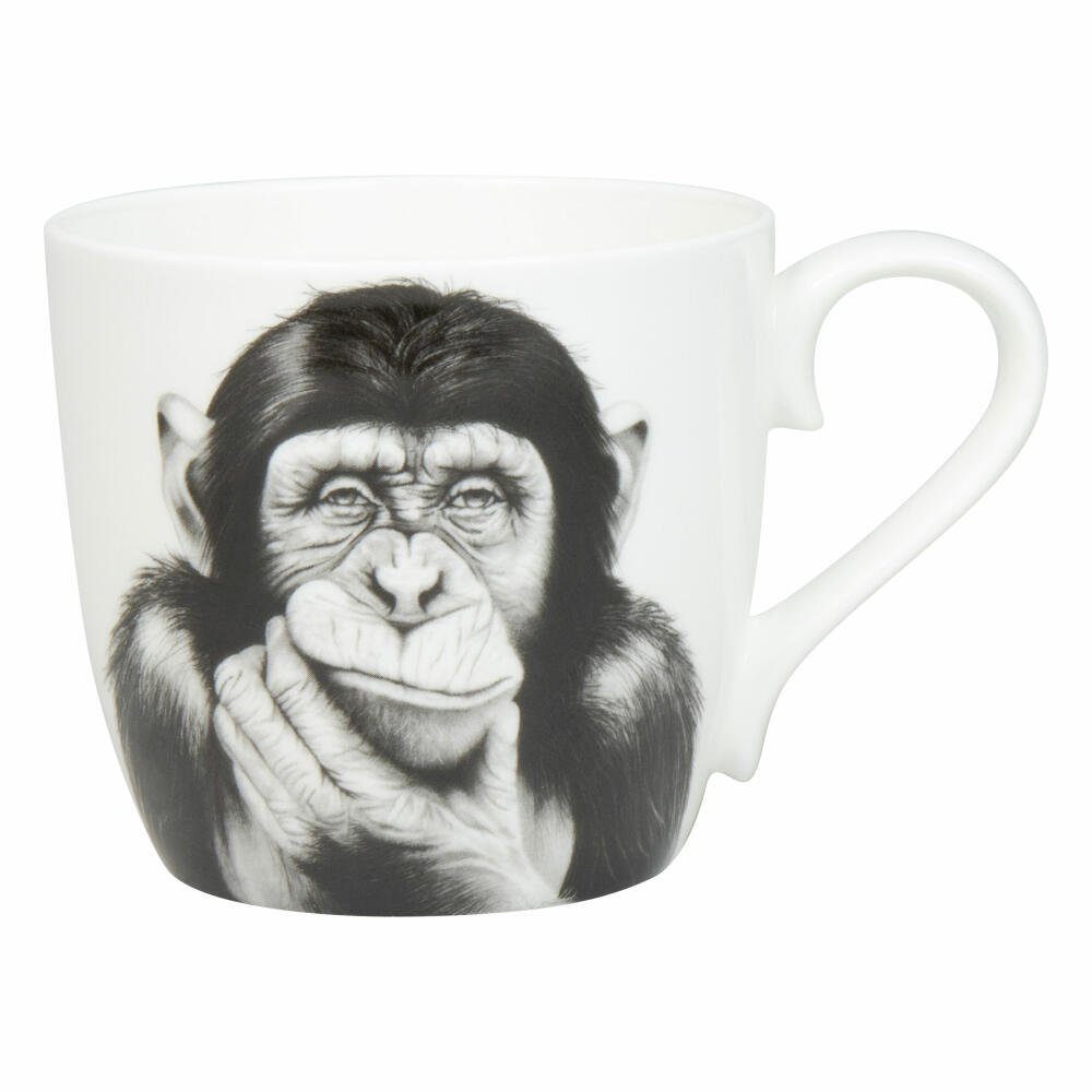 Könitz Becher Denkender Affe, 425 ml, Bone China