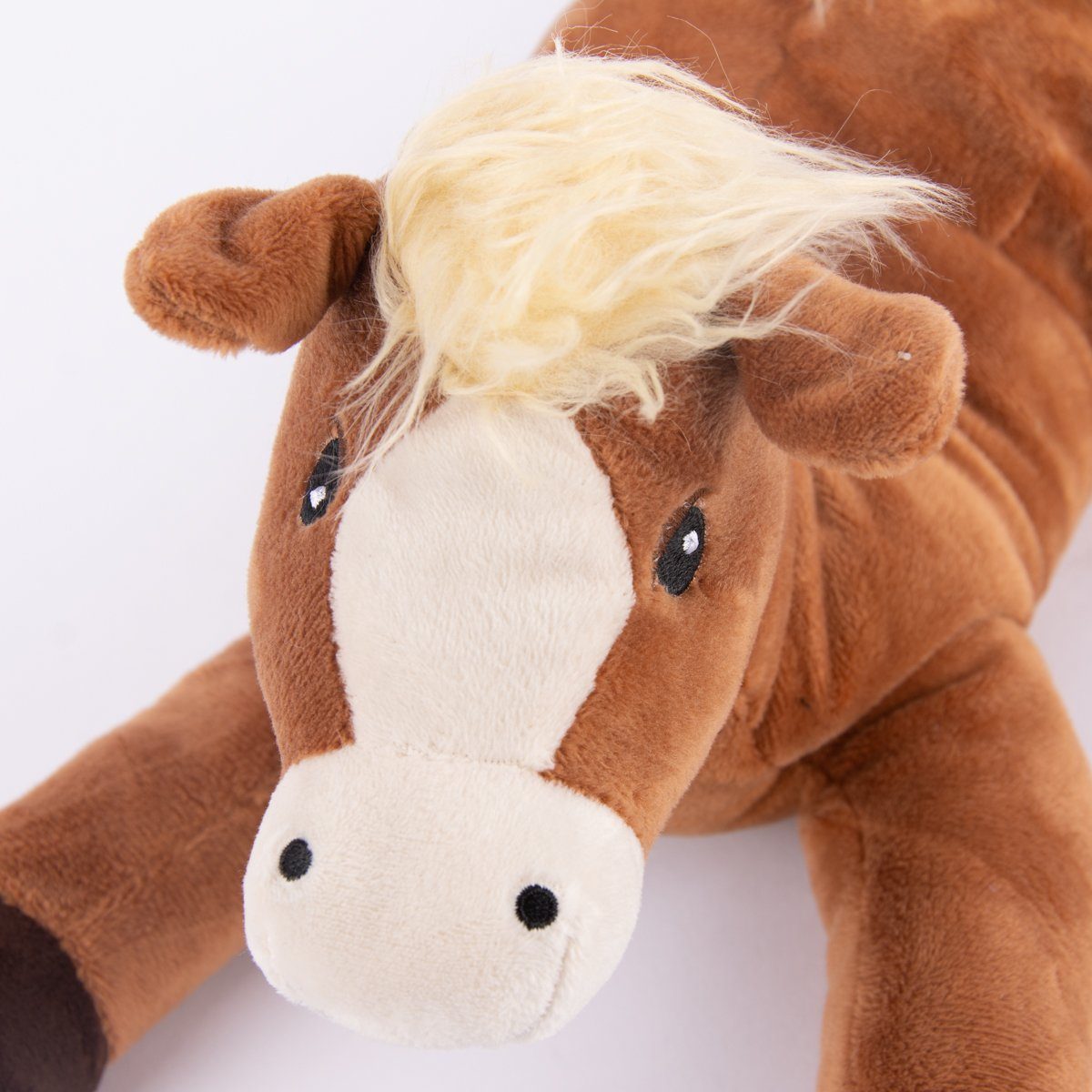 Warmies® Dekokissen Warmies Wärmestofftier Pony braun 100% Hirse-Lavendelfüllung