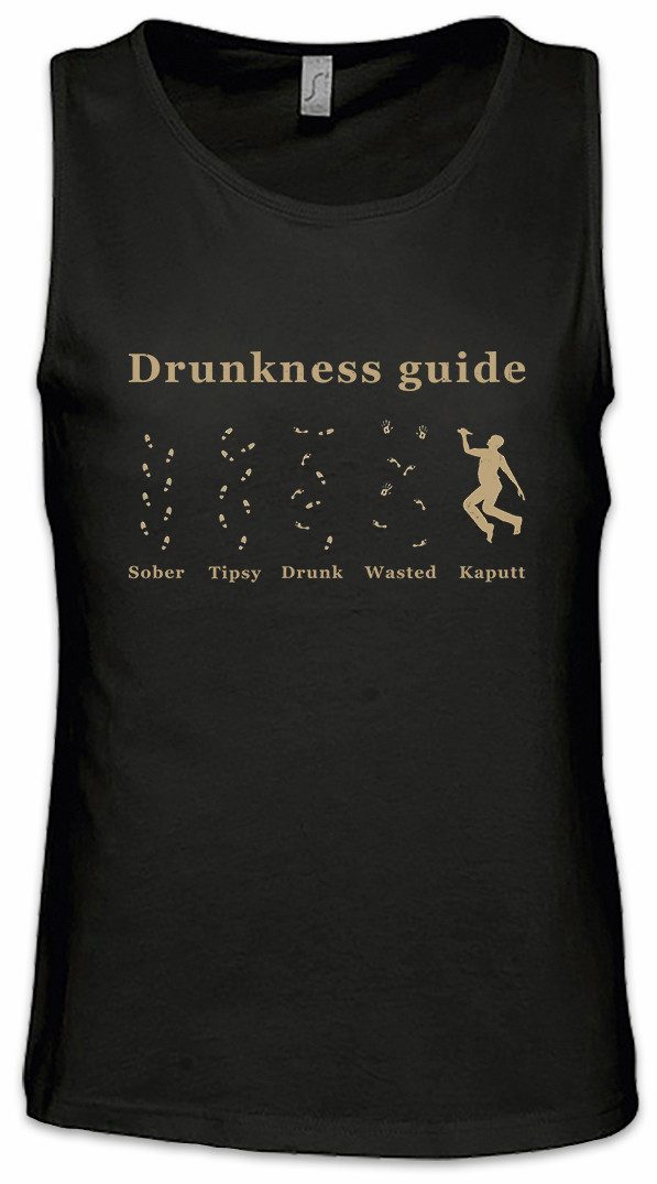 Tanktop Drunkness Guide Ärmelloses T-Shirt Wasted Drunk Barfly Booze Beer