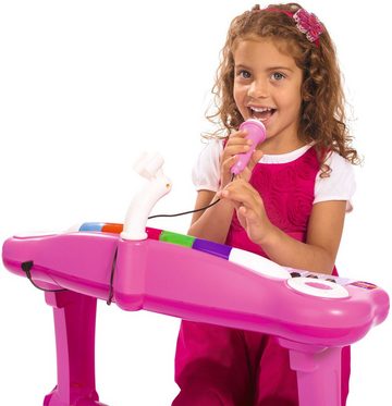SIMBA Spielzeug-Musikinstrument My Music World Keyboard, pink, mit Hocker und Mikrofon