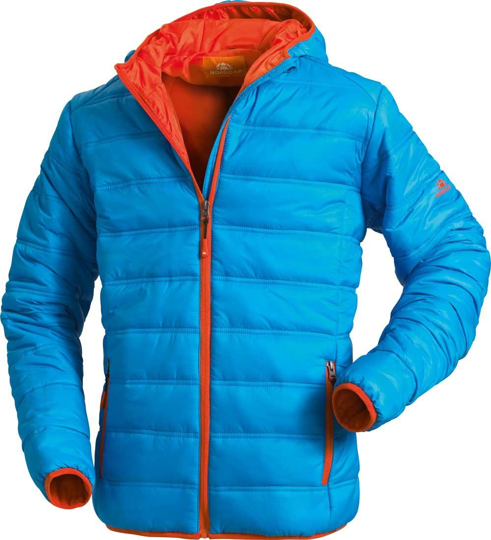Nordcap Steppjacke ultraleichte Jacke mit Kapuze blau