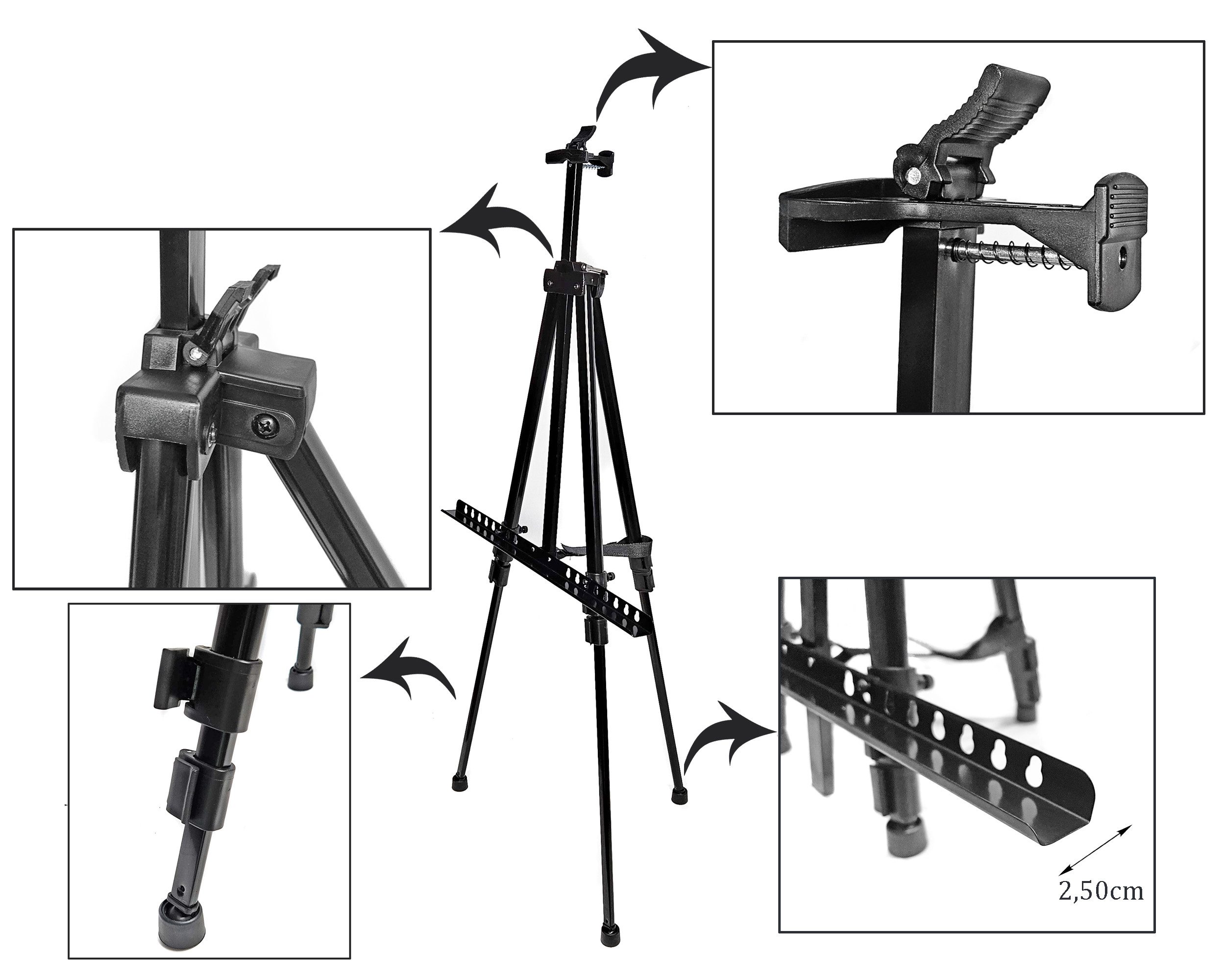 Yudu Staffelei Staffeleien Atelierstaffelei Stativ Ständer für Werbetafeln & Schilde