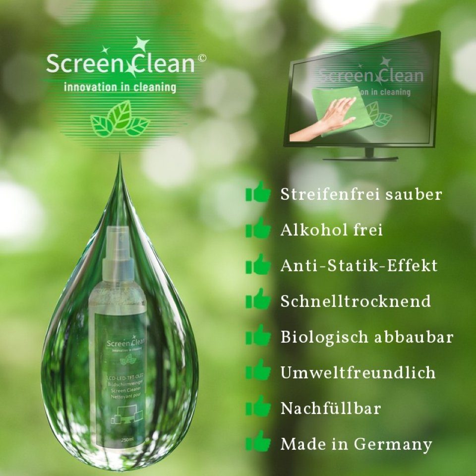 Screen Clean Reinigungs-Set LCD-TFT-LED Screen Cleaner, (1-St)