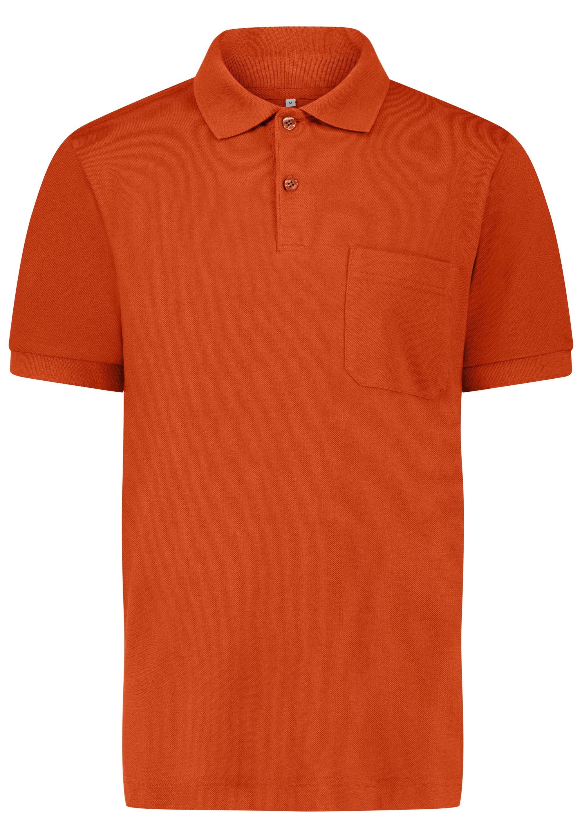 Bioactive Poloshirt Louis mit antimikrobieller orange Funktion