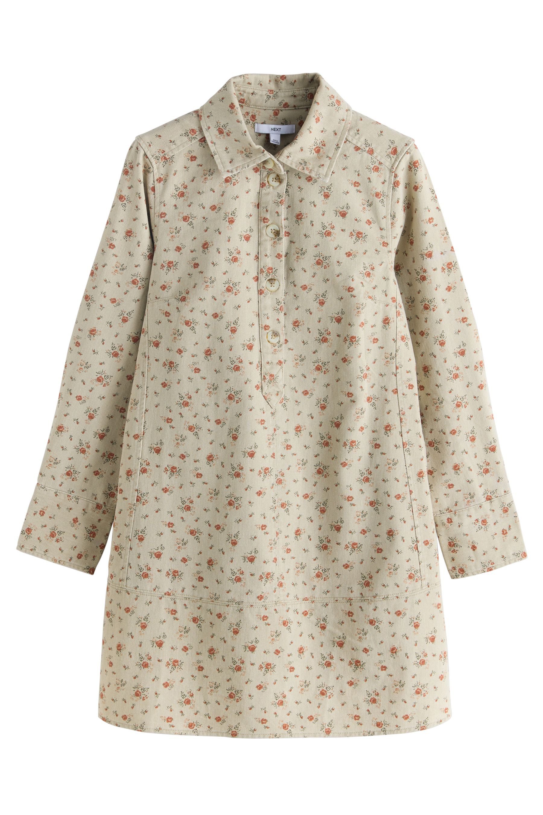 Next Hemdblusenkleid Langärmeliges Schlupf-Hemdblusenkleid (1-tlg) günstig online kaufen