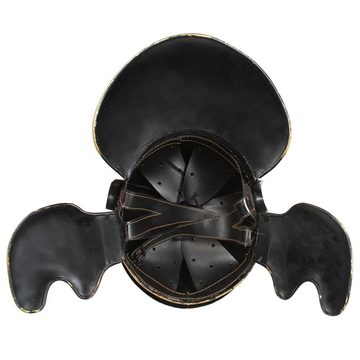 vidaXL Ritter-Kostüm Römischer Soldaten-Helm Antik Replik für LARP Silbern Stahl