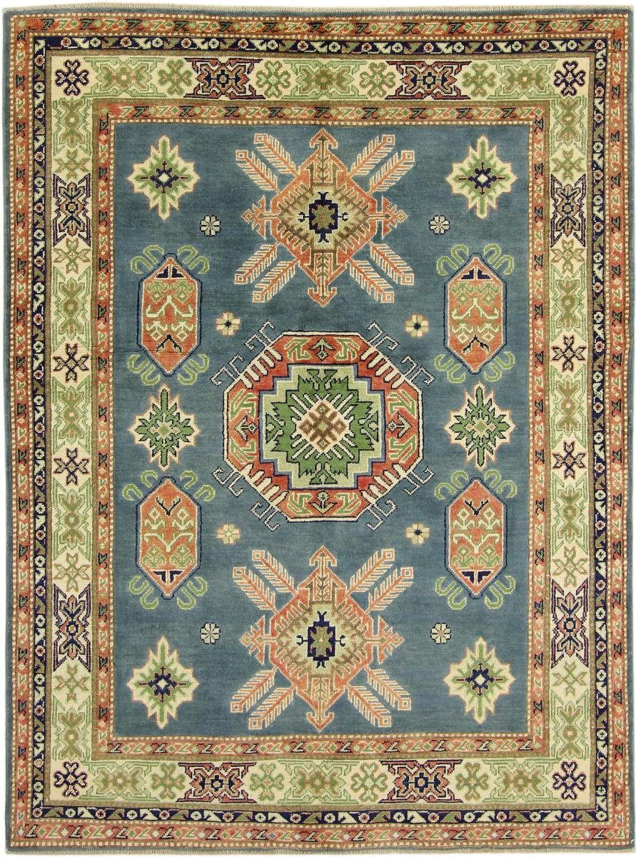 Orientteppich Kazak 148x196 Handgeknüpfter Orientteppich, Nain Trading, rechteckig, Höhe: 5 mm