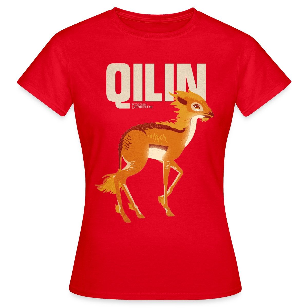 T-Shirt Phantastische Tierwesen 3 Qilin Einhorn Frauen T-Shirt