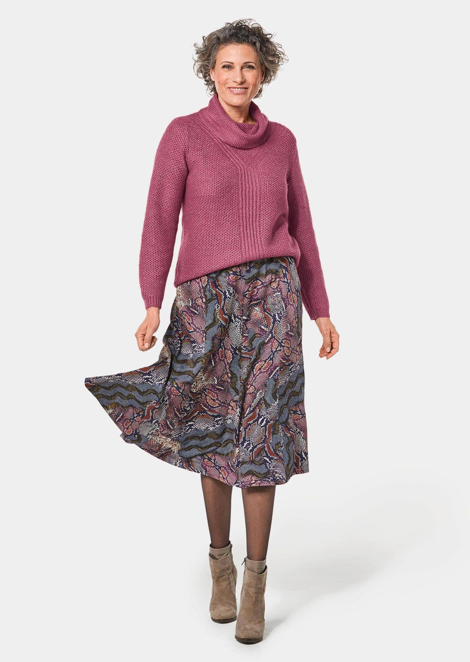 GOLDNER Strickpullover Strickpullover mit interessanter Struktur und Glitzergarn