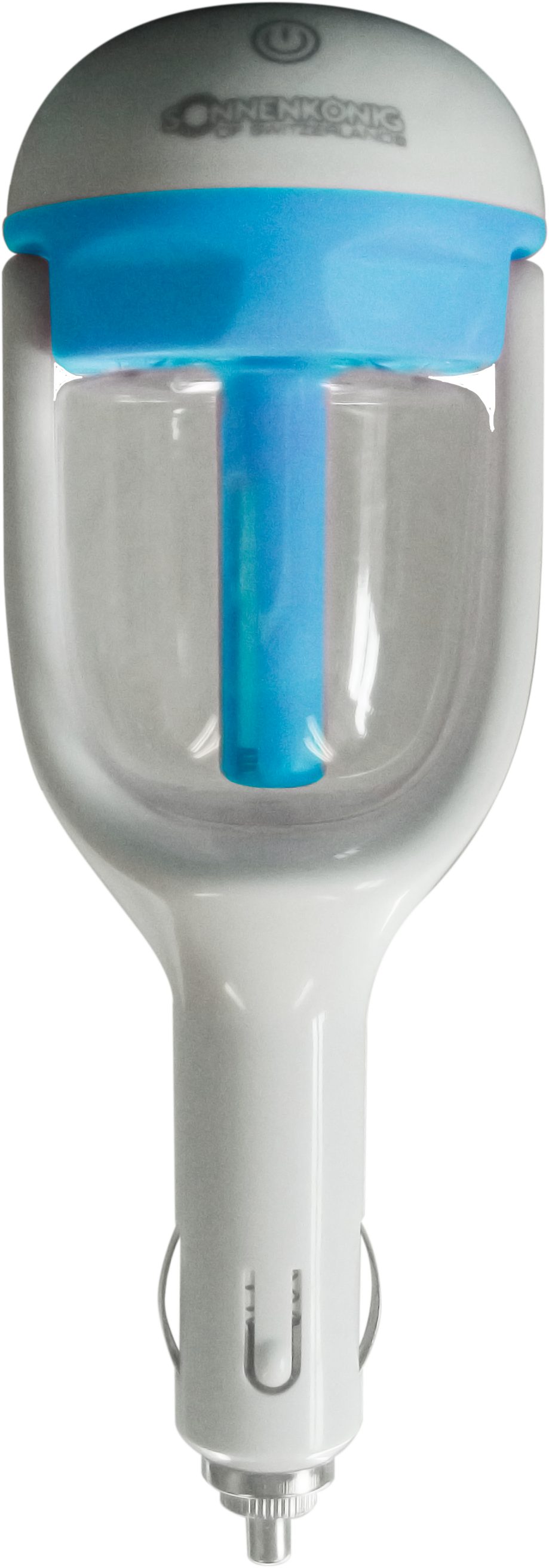 Sonnenkönig Luftbefeuchter Freshcar blau, Leistung 2W, handlich, für Zigarettenanzünder, mit Aromafunktion, 50ml Behältervolumen, Ultraschall Luftbefeuchter