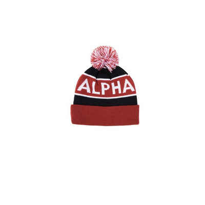 Alpha Industries Strickmütze Block Bobble Beanie