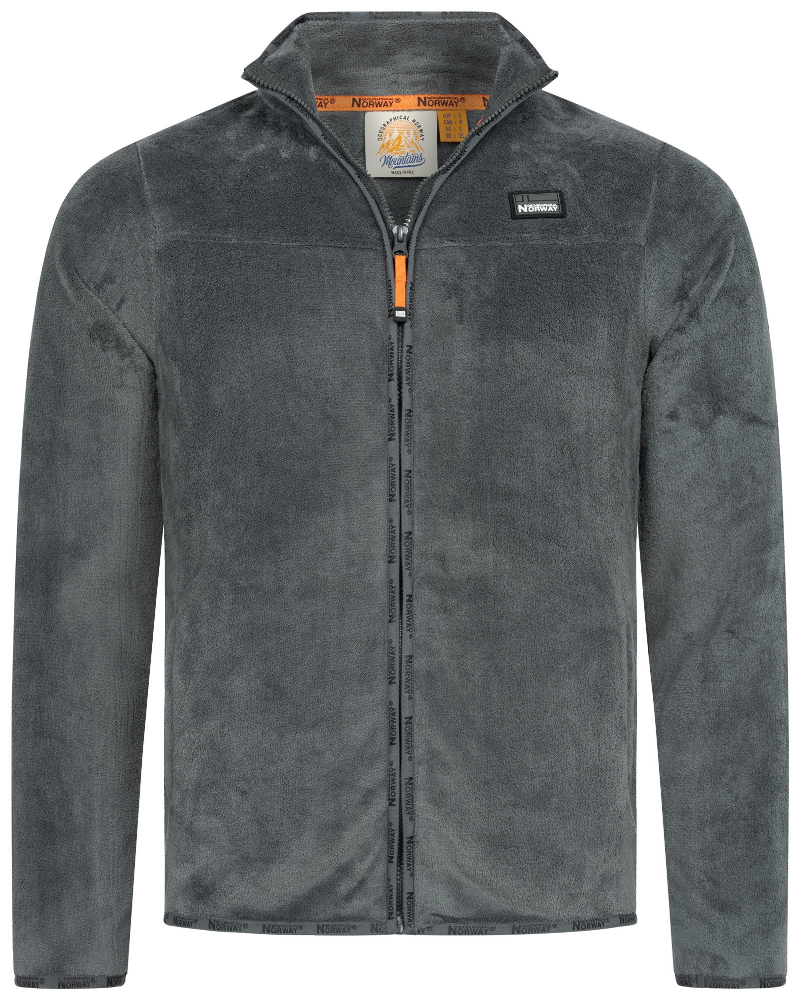 Geographical Norway Fleecejacke Herren Teddy Fleece Jacke Warm Herbst Frühling Übergangs Jacke