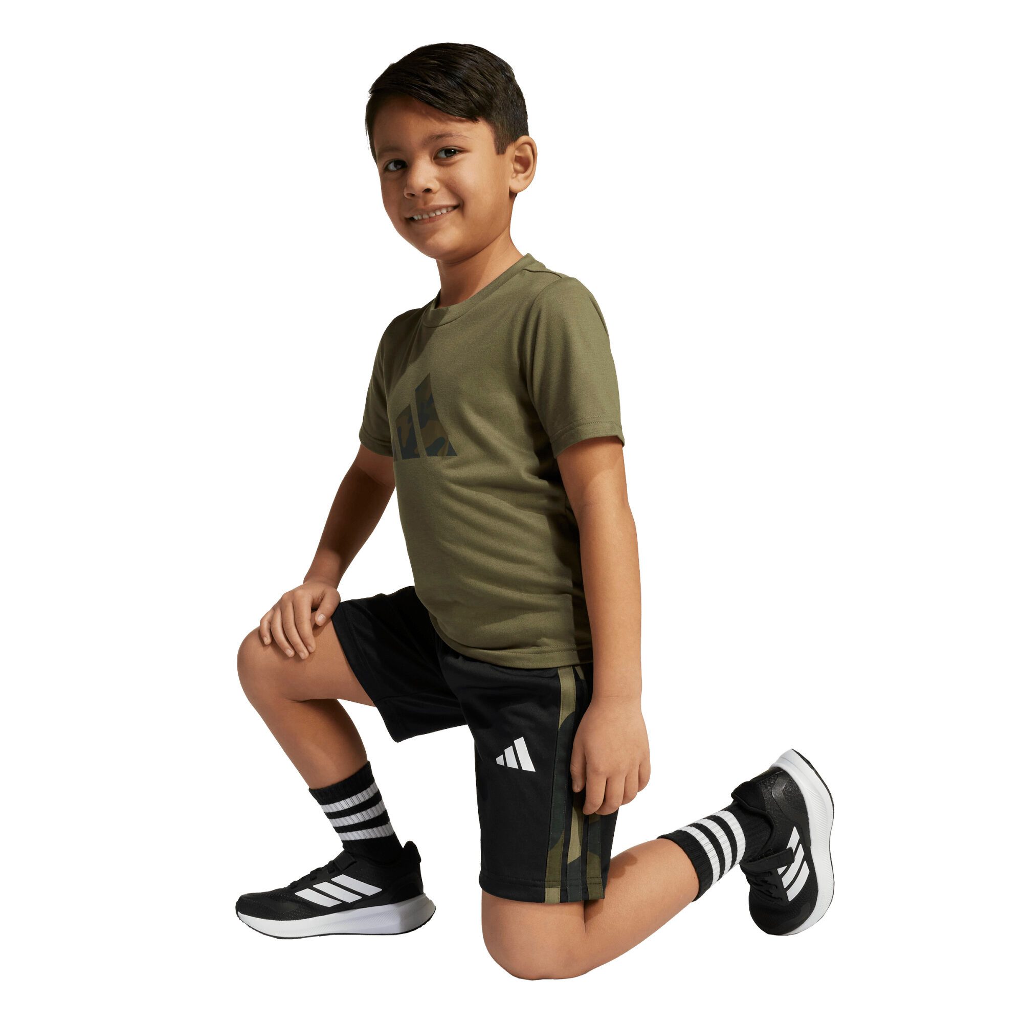 adidas Performance T-Shirt adidas Kinder Set Train Essentials Camo Print Set