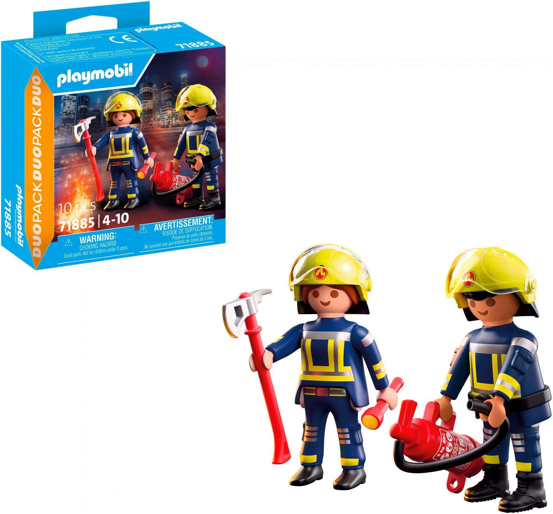 Playmobil® Feuerwehr (71885), Duo Pack Konstruktions-Spielset, (10 St), Mad günstig online kaufen