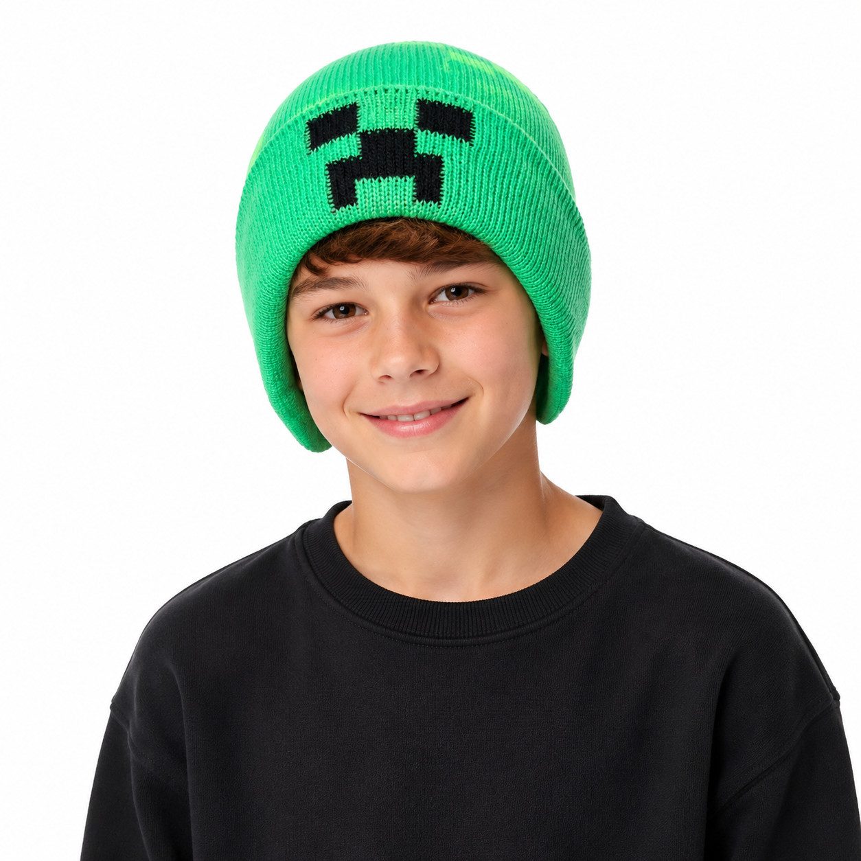Minecraft Strickmütze MINECRAFT KINDER MÜTZE JUNGEN UND MÄDCHEN 54 + 56