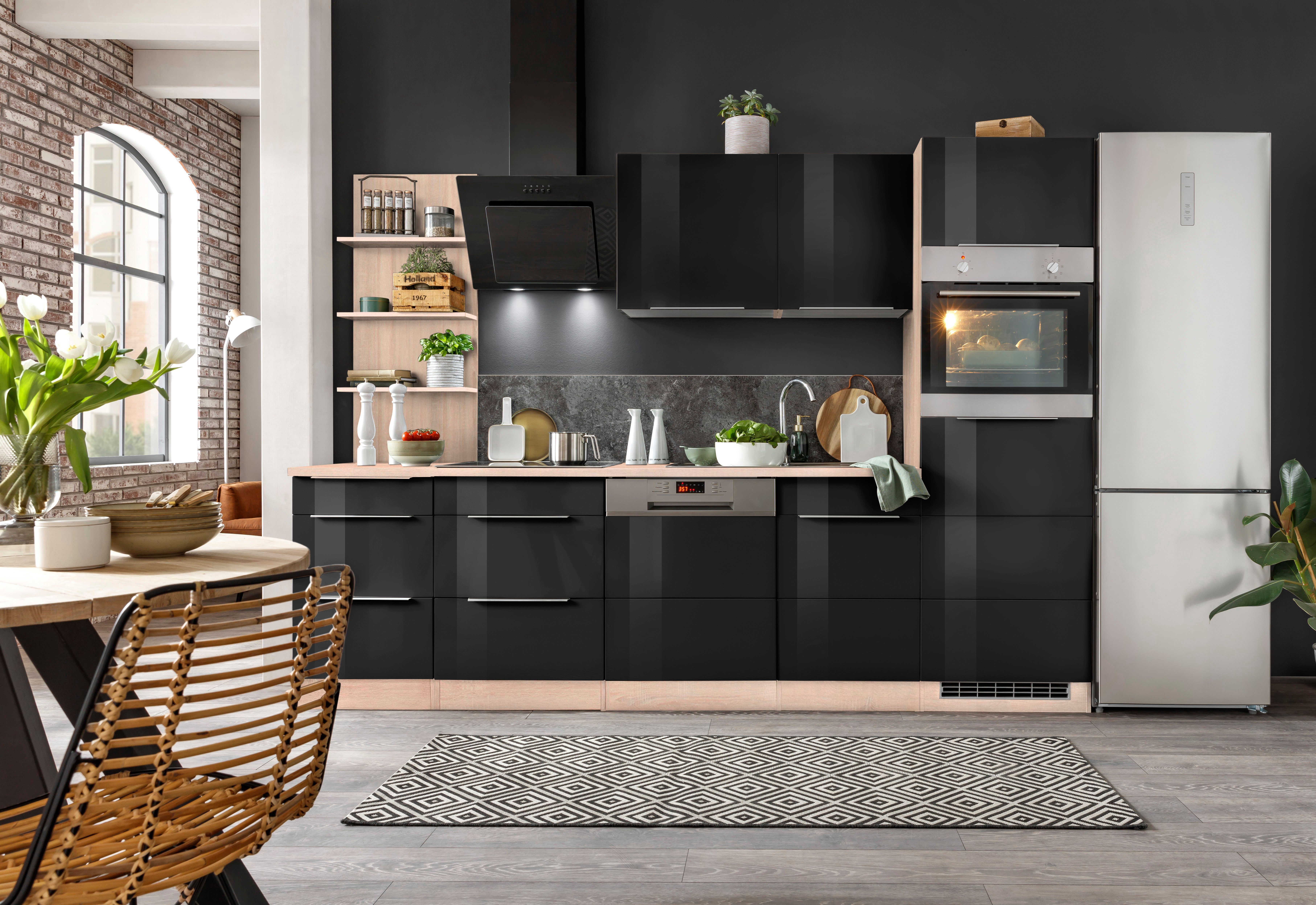 KOCHSTATION Küchenzeile "KS-Brindisi Breite 280 cm" wahlweise mit E-Geräten günstig online kaufen