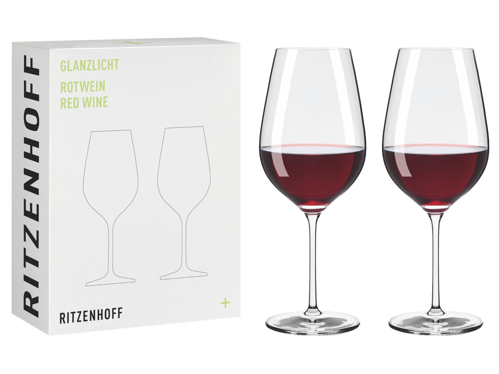 Gläser-Set Glanzlicht Rotwein 2er Set H24 #1