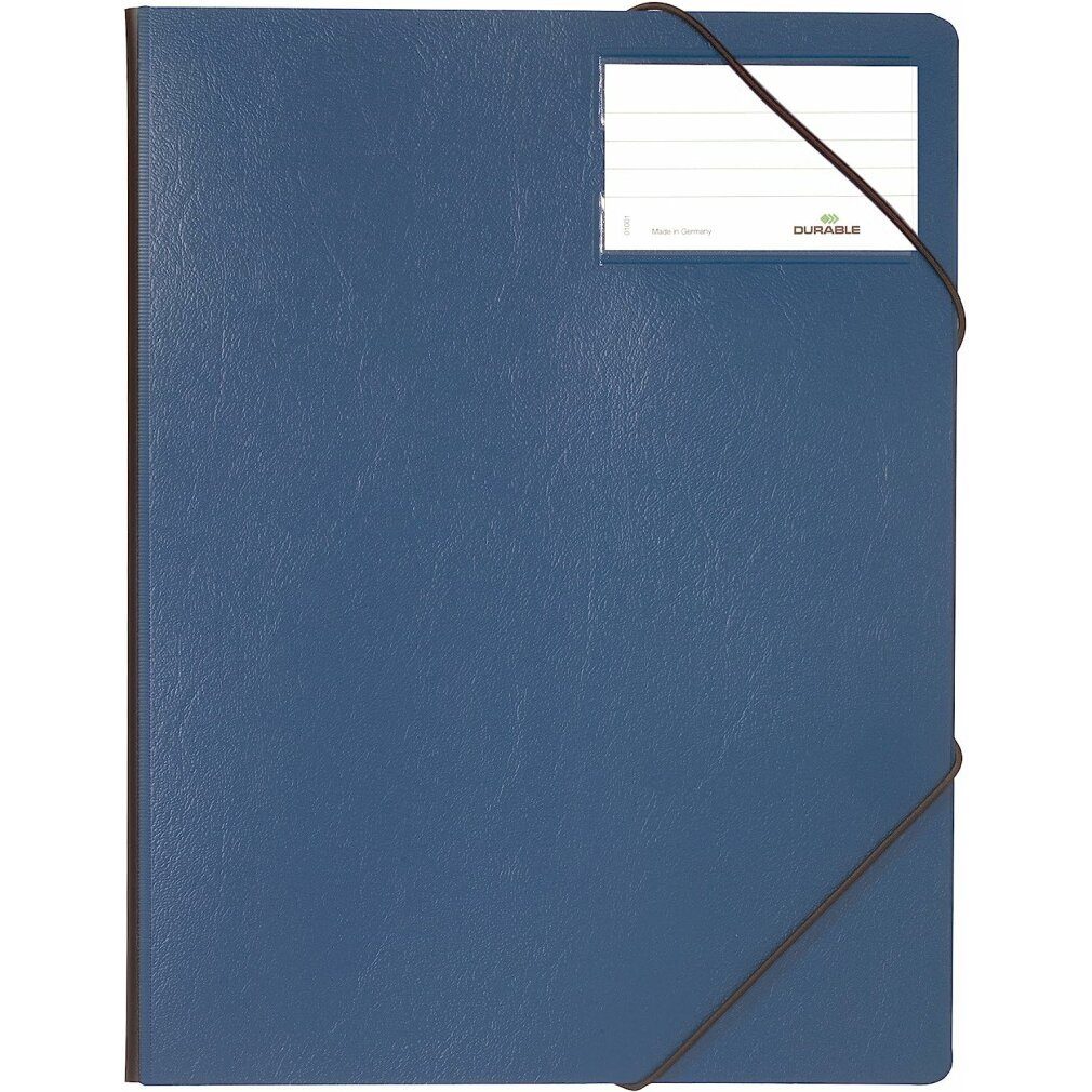 DURABLE Fächermappe Eckspanner Premium DIN A4 blau